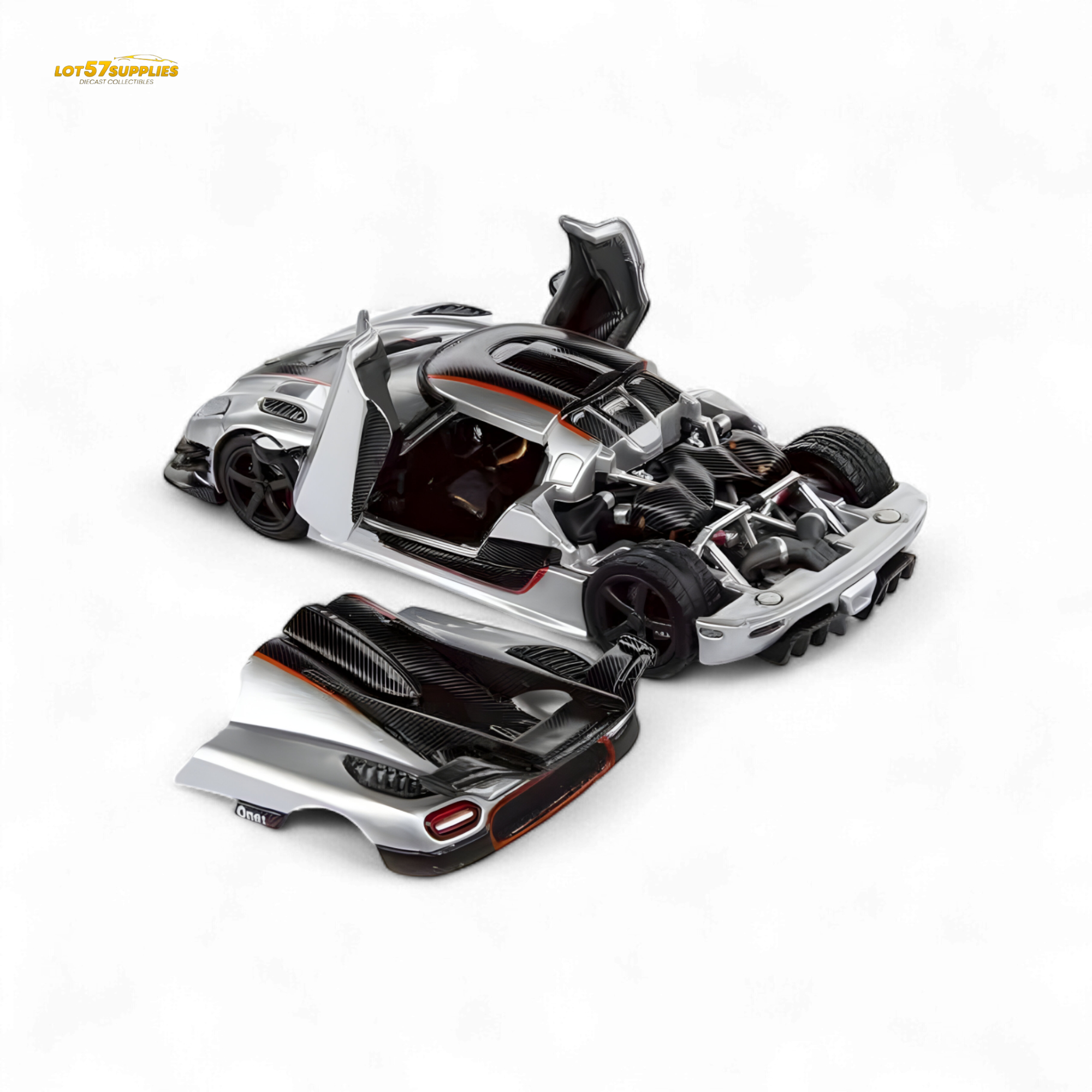 DEMON KING Agera ONE:1 Silver 1:64