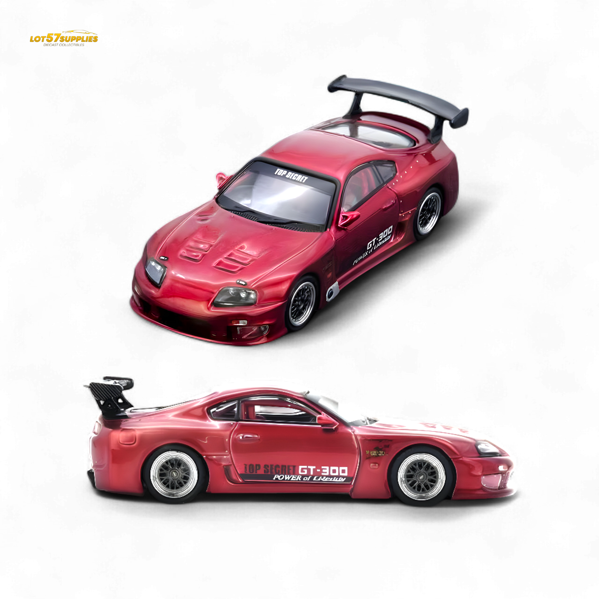 INNO64 Toyota Supra A80 Top Secret Red 1:64