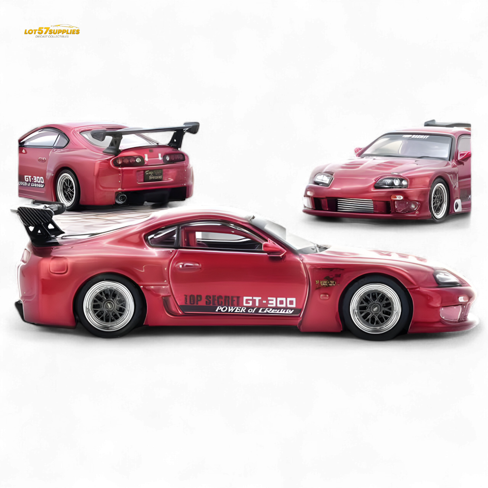 INNO64 Toyota Supra A80 Top Secret Red 1:64