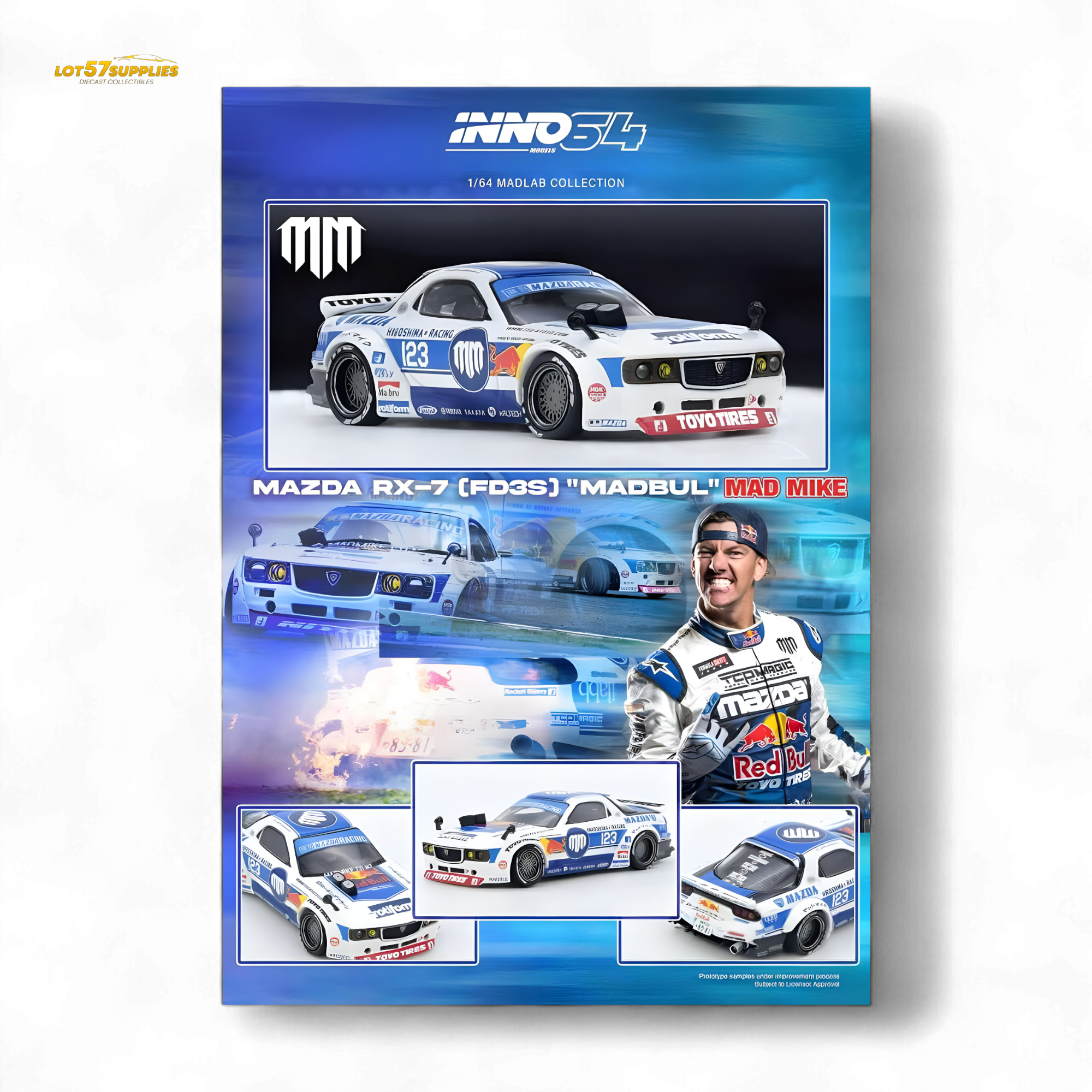 INNO64 Mazda RX-7 FD3S Pandem MADBUL Gen 7.3 1:64