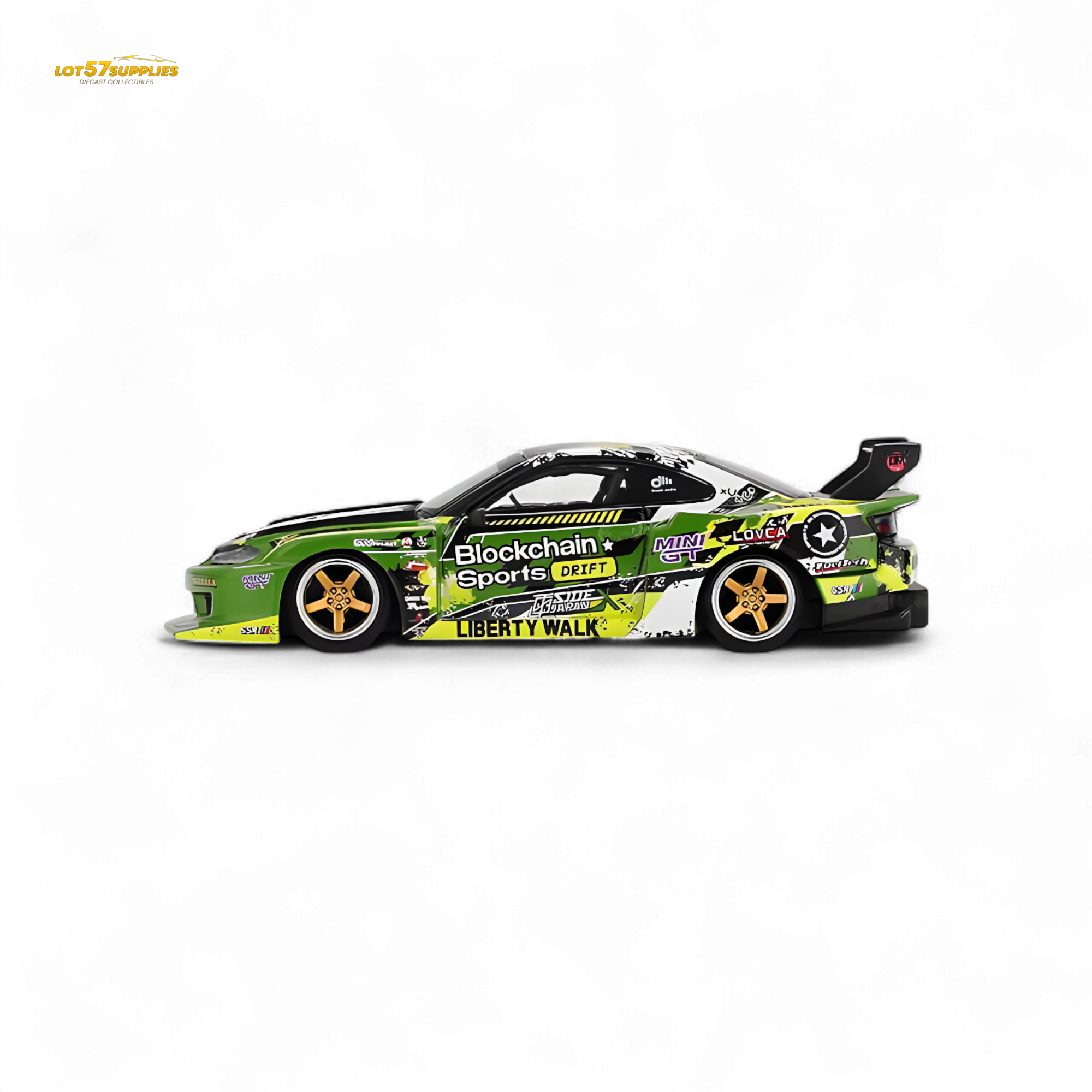 Mini GT Nissan LB-Super Silhouette S15 SILVIA #555 V2 2024 Formula Drift Japan