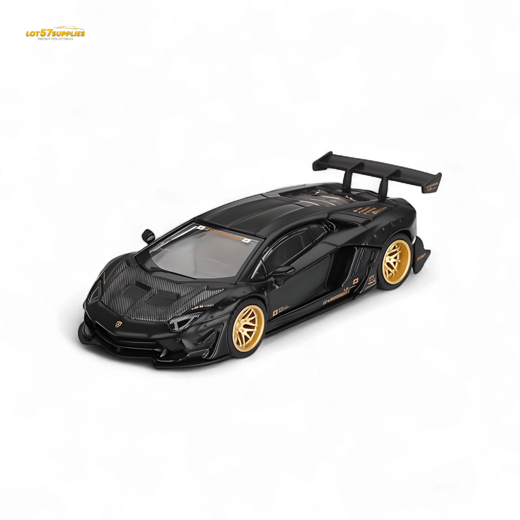 Mini GT LB WORKS Lamborghini Aventador Matte Black 1:64