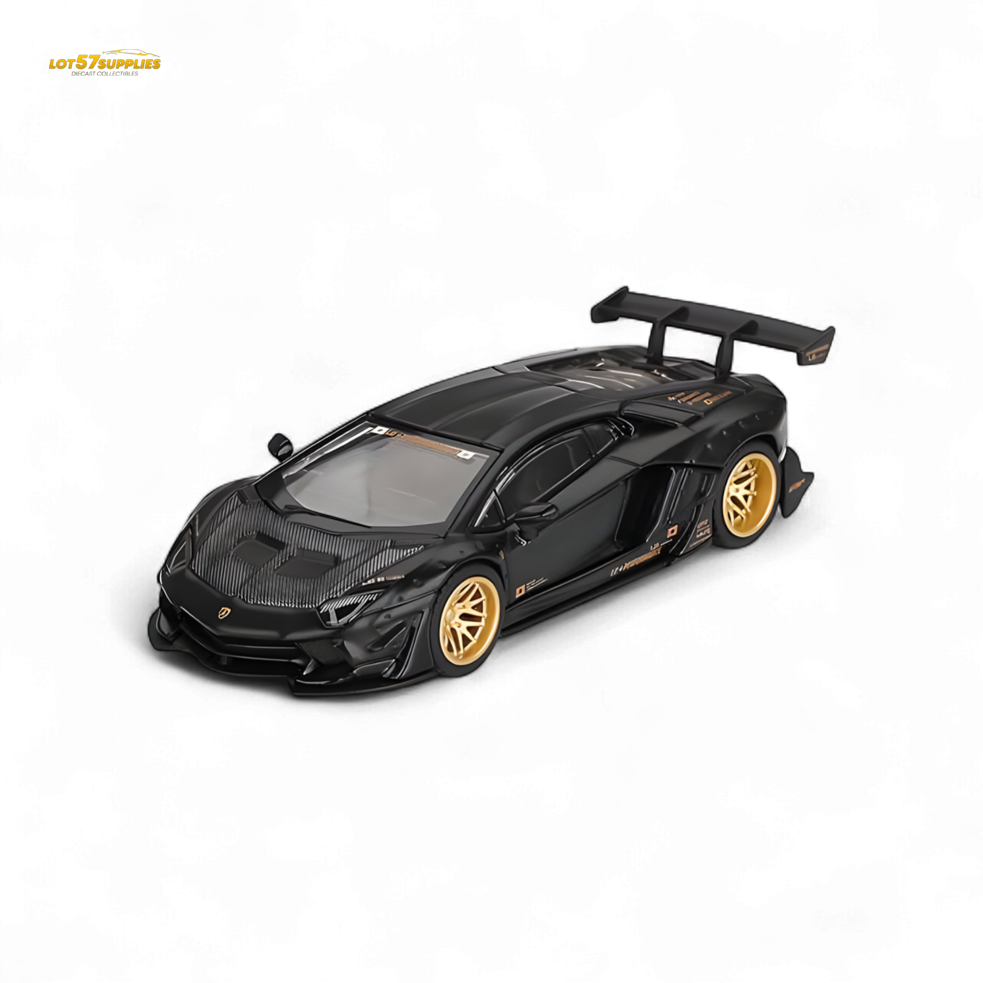 Mini GT LB WORKS Lamborghini Aventador Matte Black 1:64