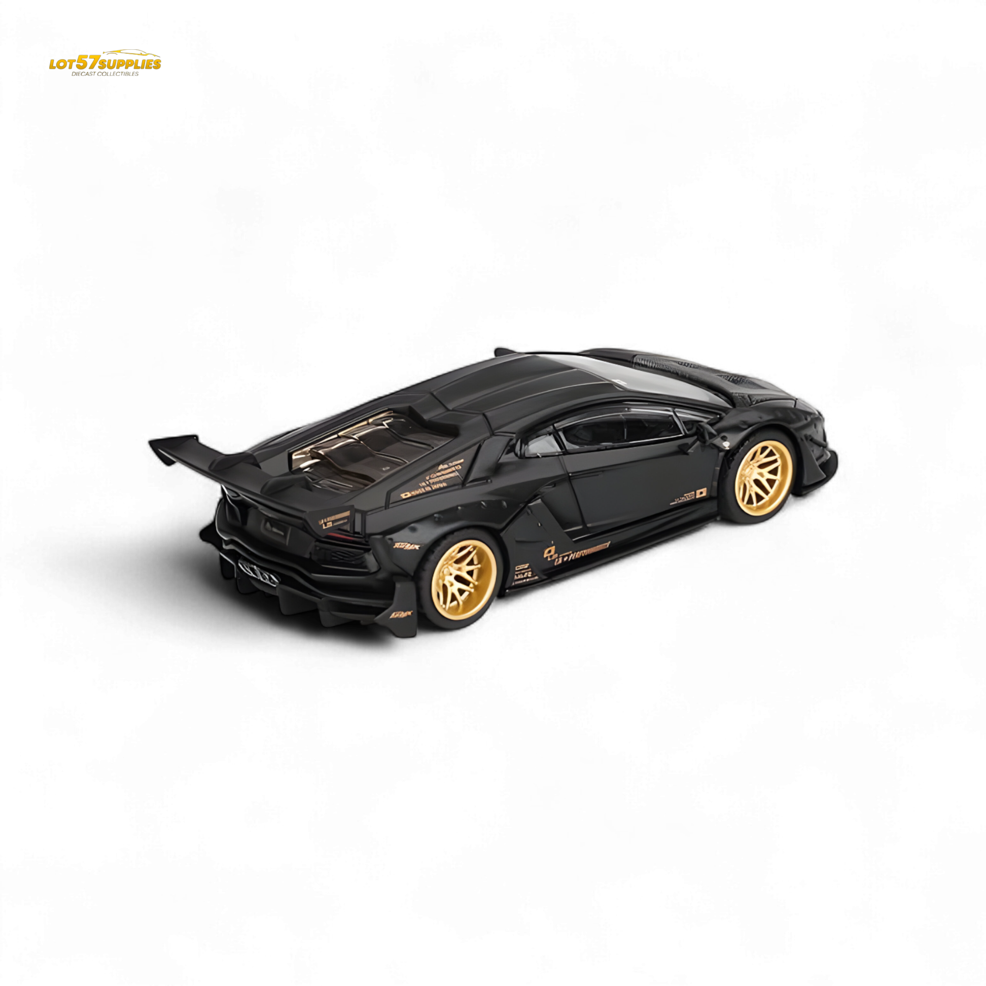 Mini GT LB WORKS Lamborghini Aventador Matte Black 1:64