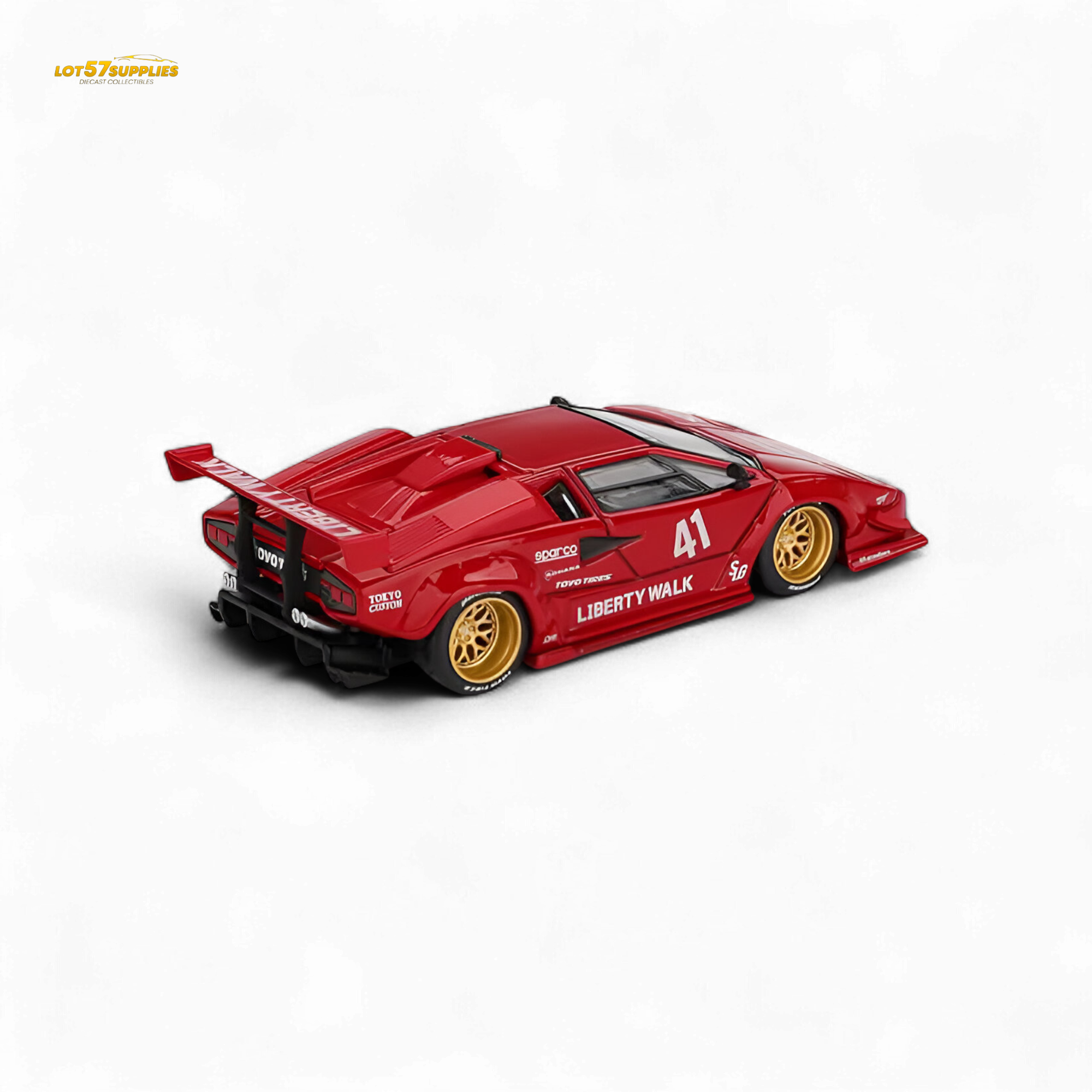 Mini GT Lamborghini Countach LB-WORKS Red 1:64