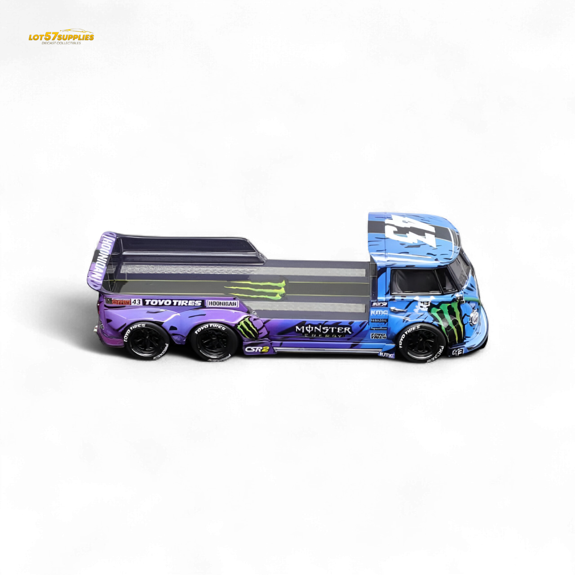 Liberty64 VW Trailer - Monster Livery 1:64
