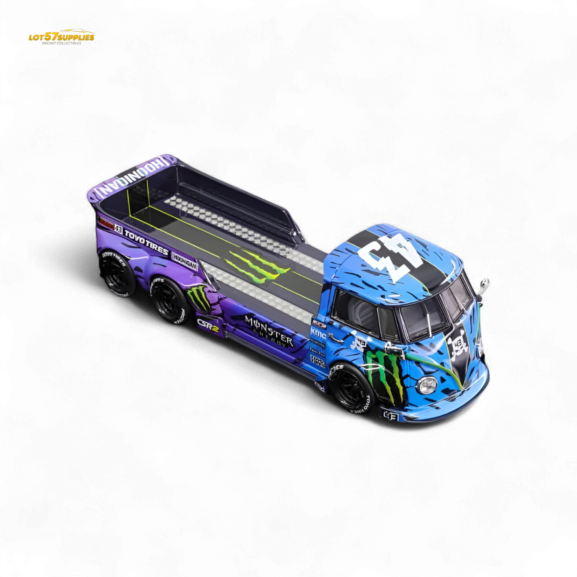 Liberty64 VW Trailer - Monster Livery 1:64