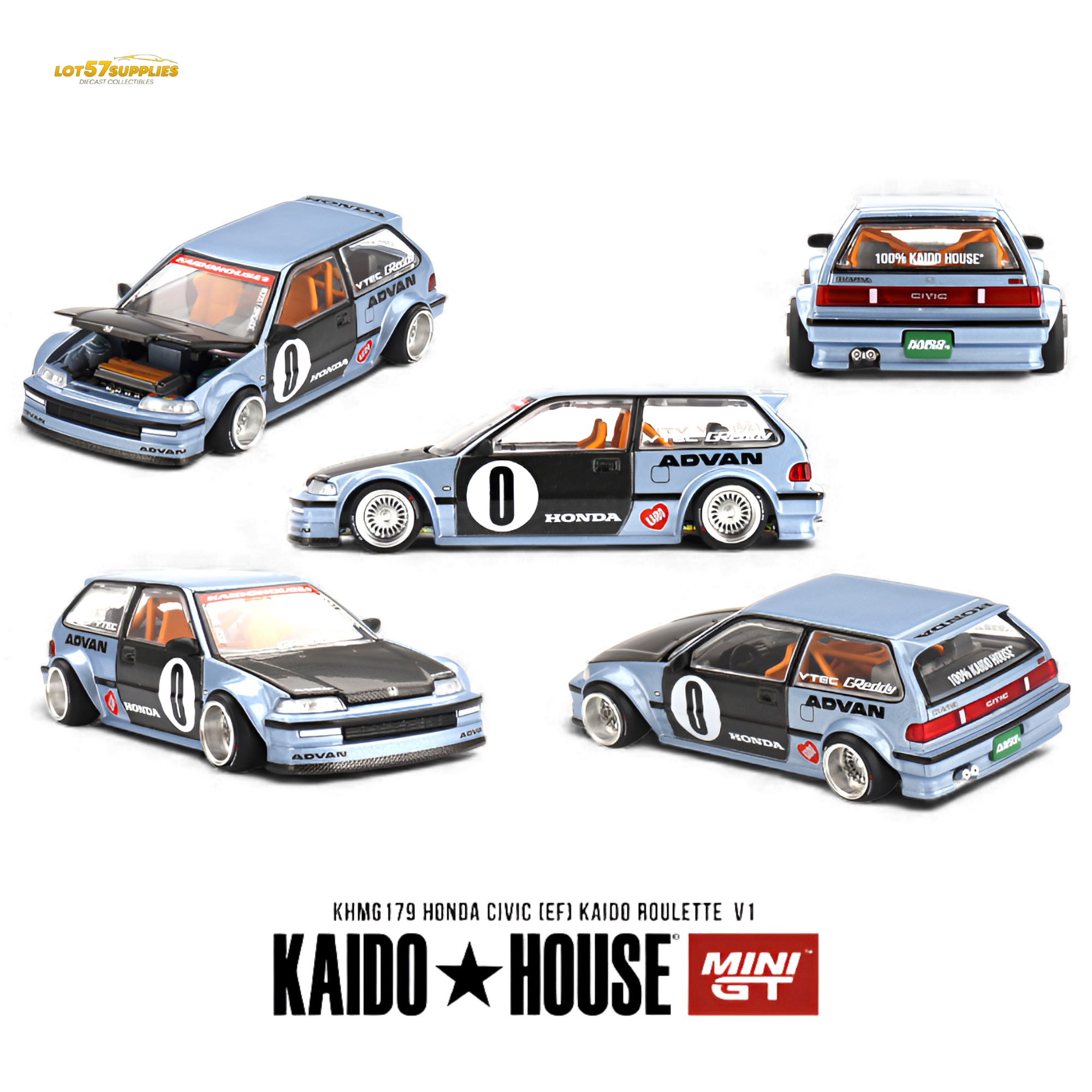 Mini GT x Kaido House Honda Civic EF 1:64