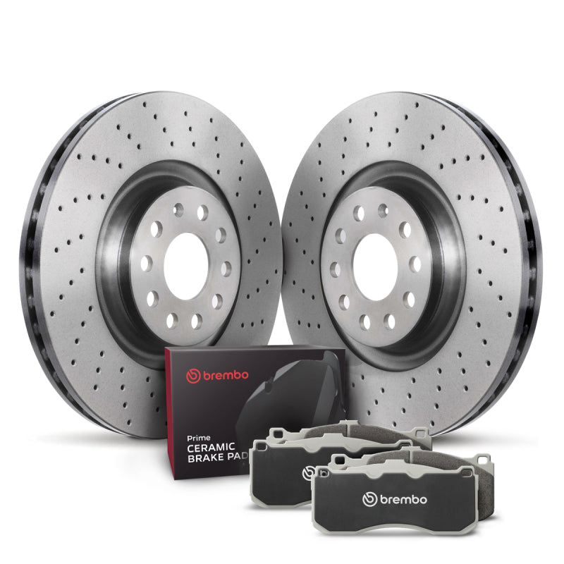 Brembo OE 08-13 Audi A3/09-13 A3 Quattro/08-09 TT/08-15 TT Quattro/09-17 VW CC Front Disc Brake Kit KTX0151