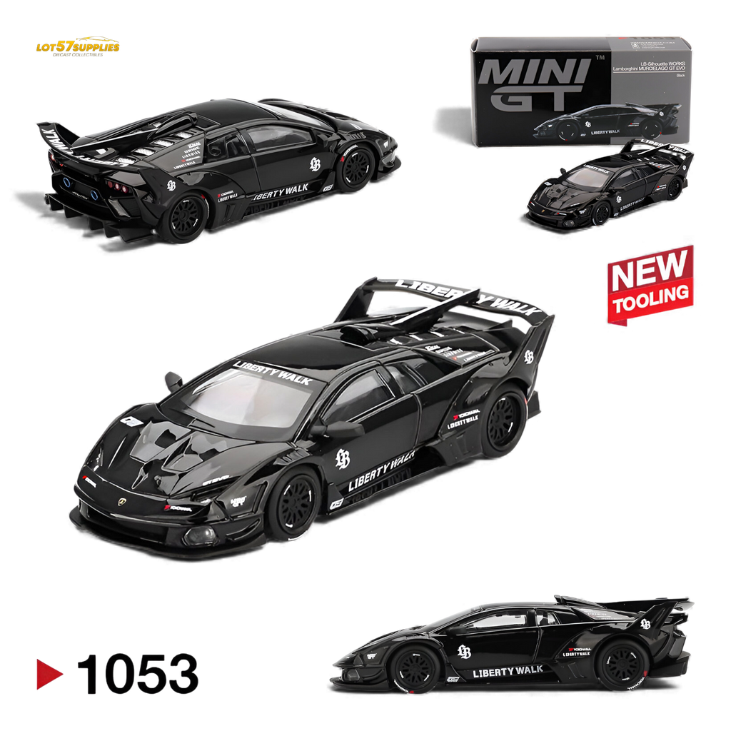 Mini GT Lamborghini Murcielago GT Evo Black 1:64