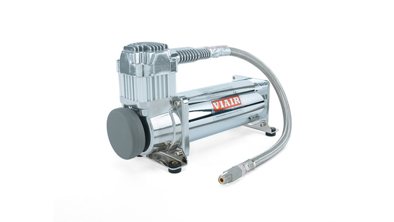 Air Lift 2.5 Gal. Polished Tank w/ Viair 444c Chrome Compressor (Incl. Fittings & Mounting Hardware) 27801