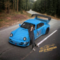 Mini Station Porsche 911 964 RWB HIDEYOSHI blue 1:64