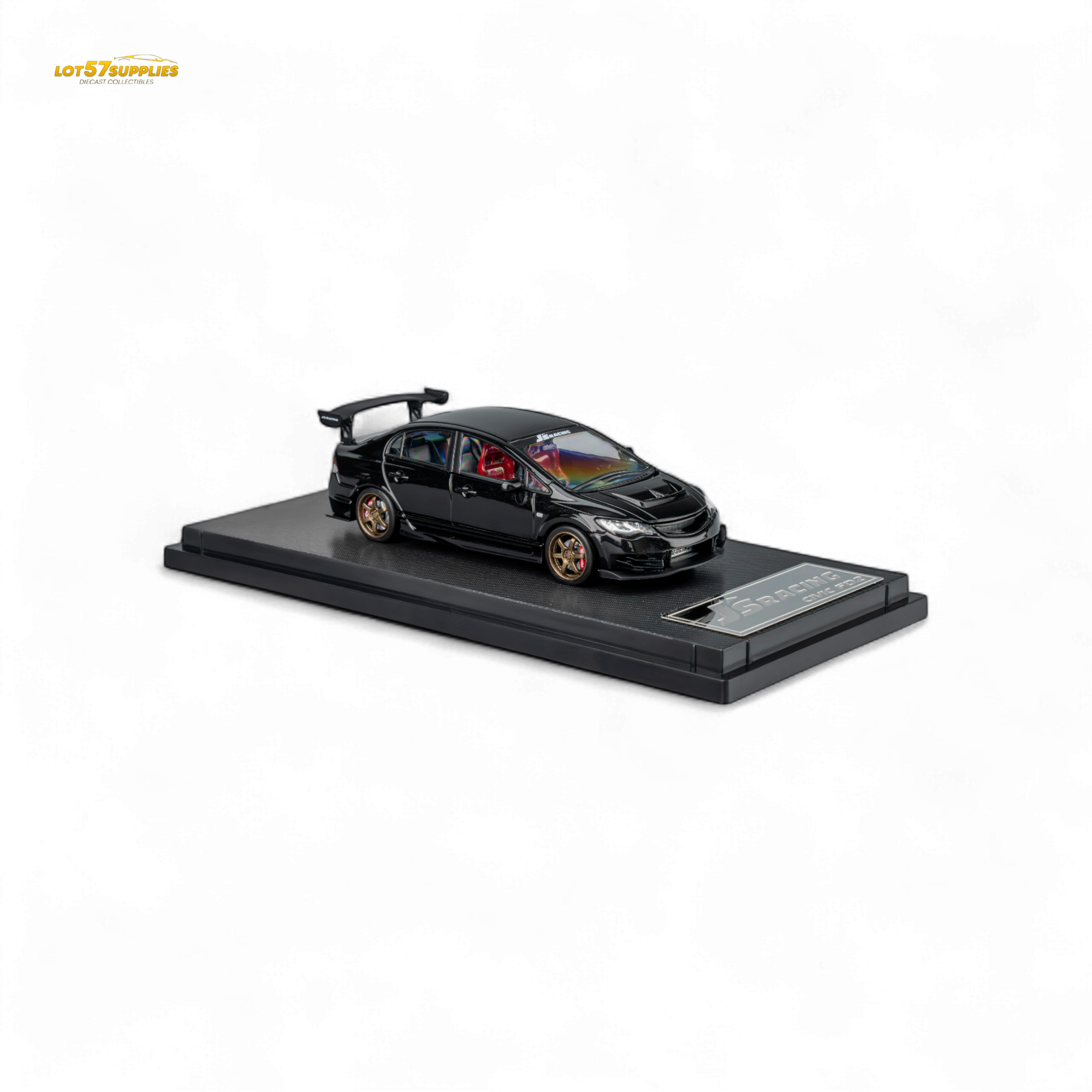 MicroTurbo FD2 J'S Racing Metallic Black 1:64