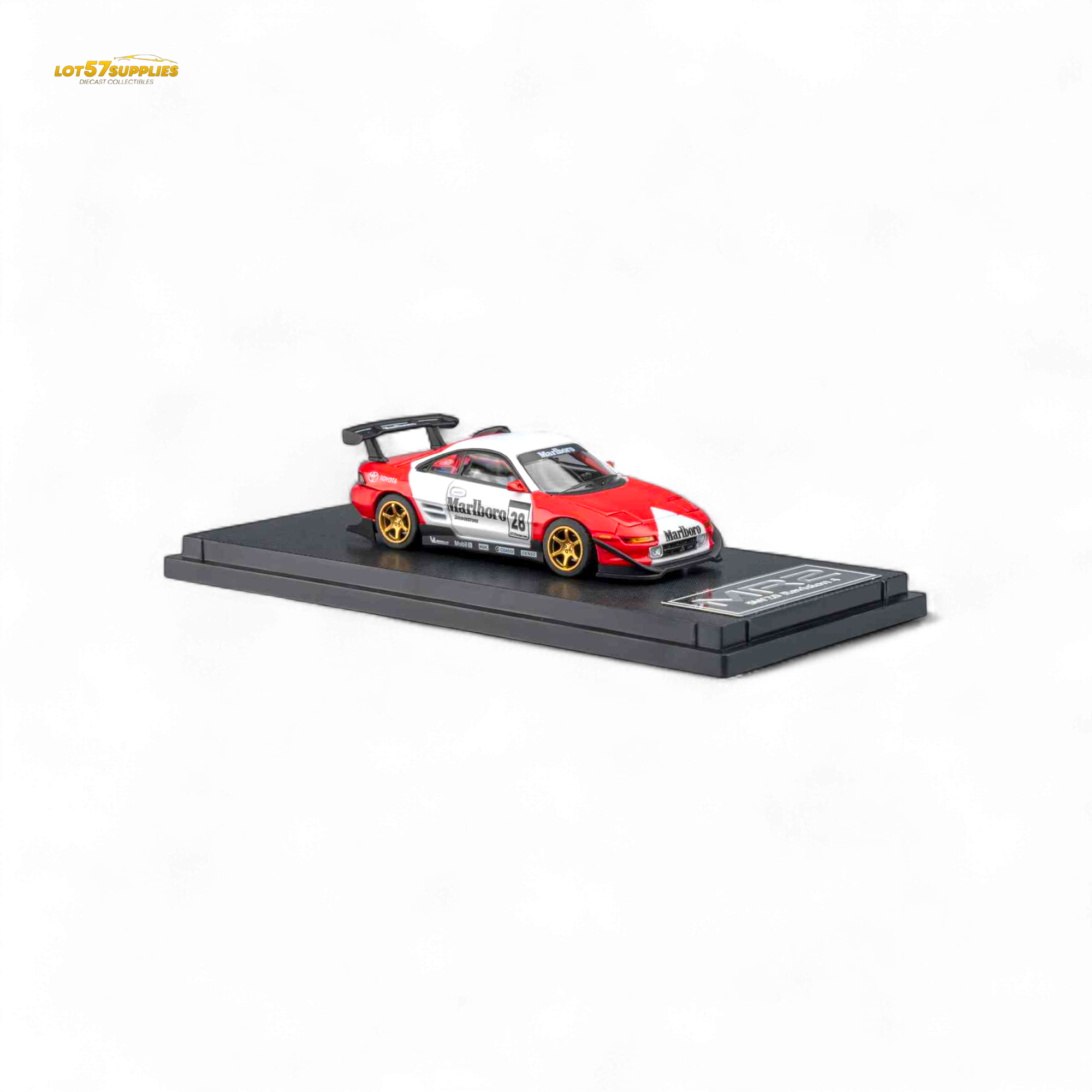(Pre-Order) MicroTurbo Toyota MR2 Red & White Racing Livery 1:64