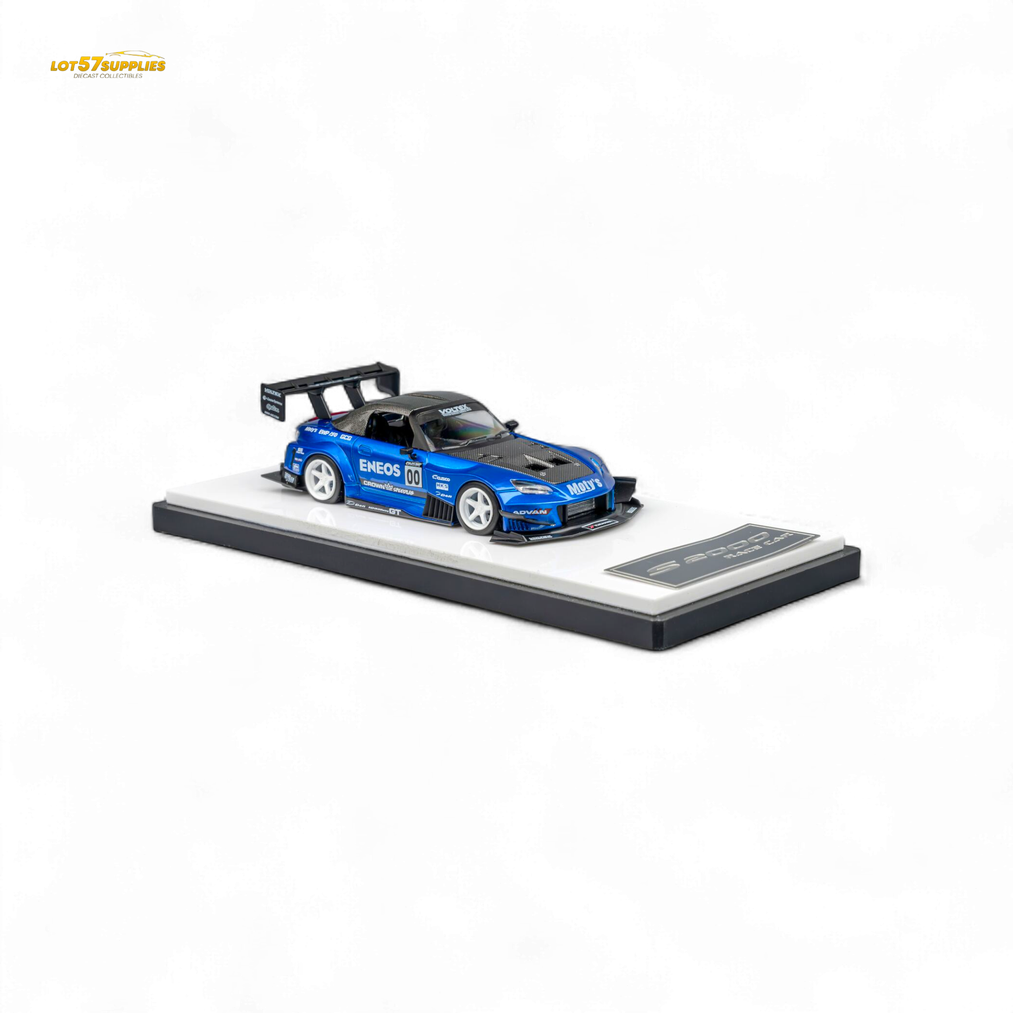 MicroTurbo Honda S2000 ENEOS #00 TOP FUEL - Candy Blue 1:64