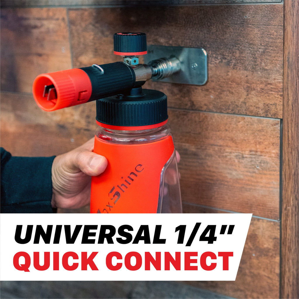 Auto-Lock Quick Connect Foam Cannon Wall Mount