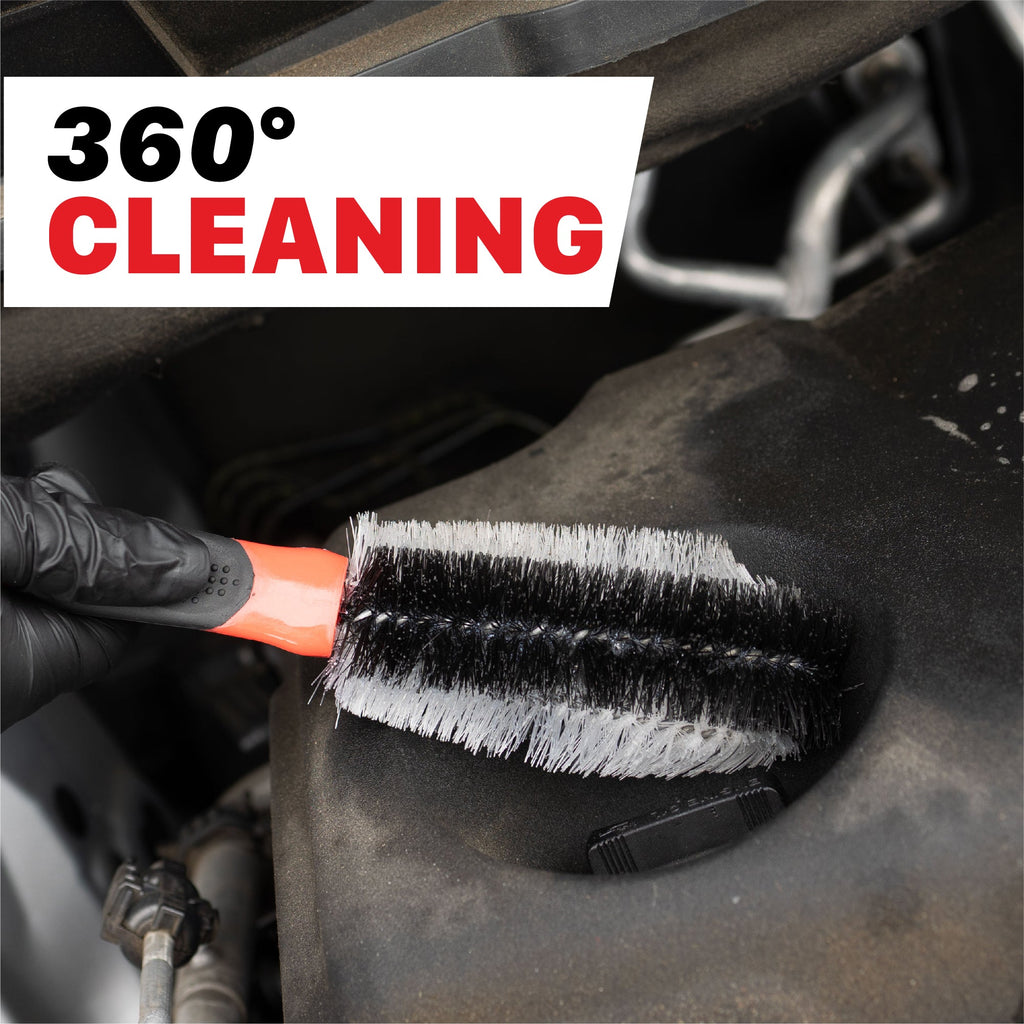 360° Wheel and Car Engine Brush