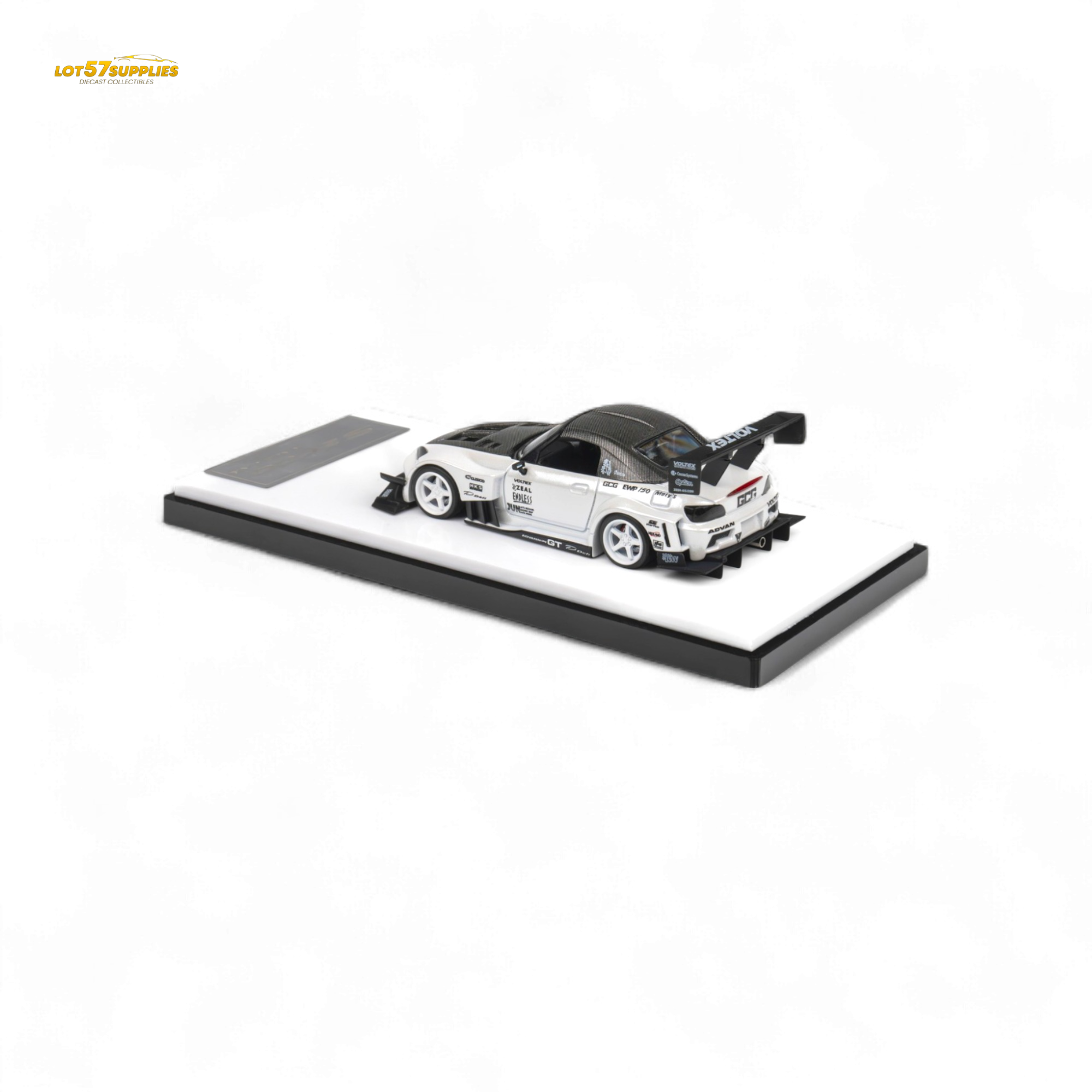 MicroTurbo Honda S2000 Metallic White 1:64