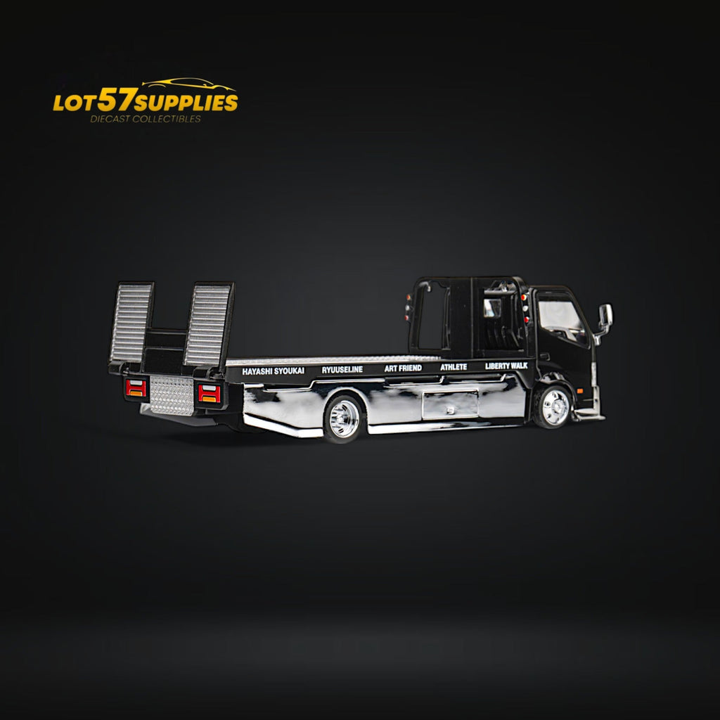 MicroTurbo HINO 300 Custom Flatbed Truck 1:64
