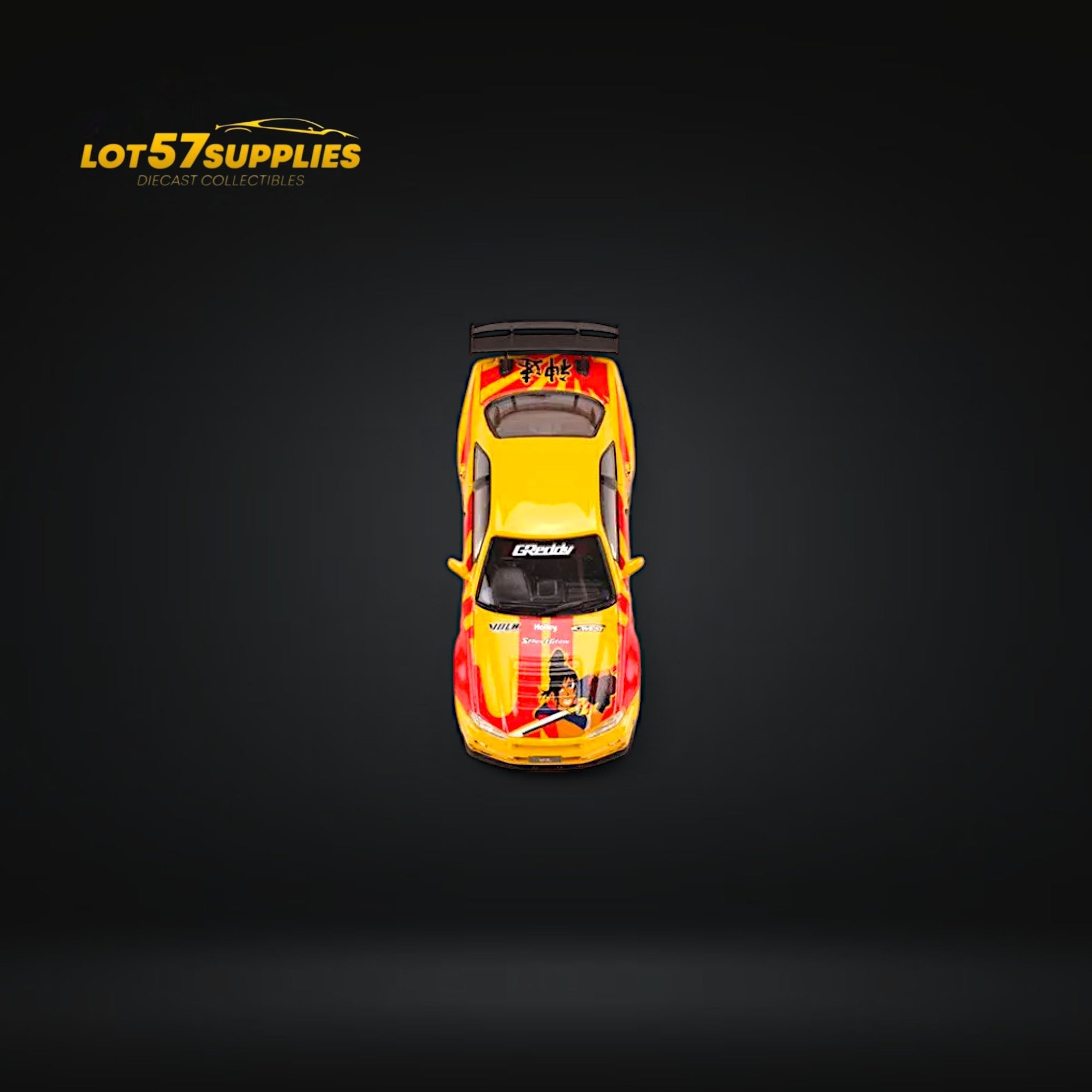 Fast Speed Nissan Skyline GT-R R34 Z-Tune Yellow-Red Livery 1:64