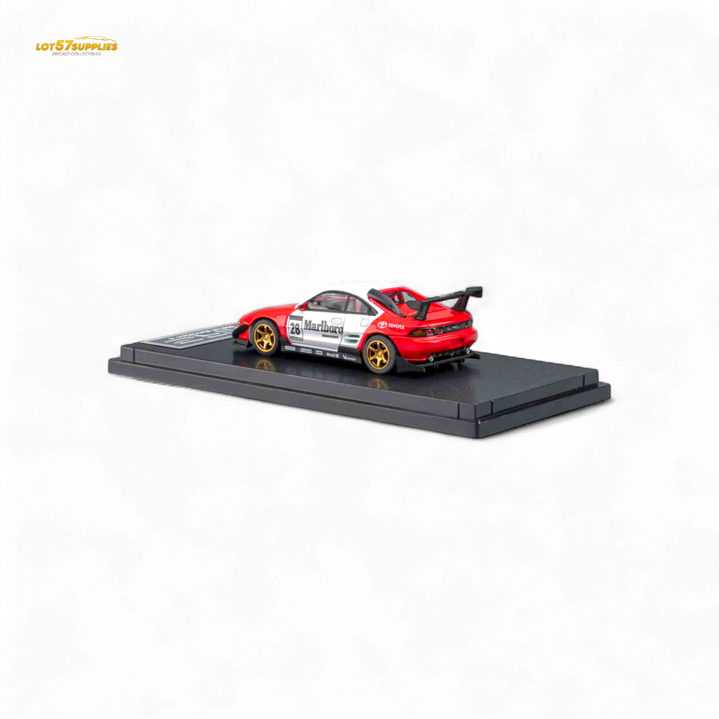 (Pre-Order) MicroTurbo Toyota MR2 Red & White Racing Livery 1:64