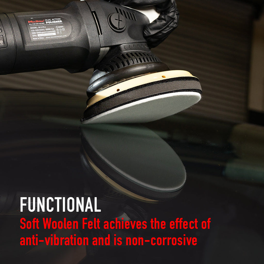 Wool Glass Polishing Pad – 3in, 5in, 6in (2 Pack)