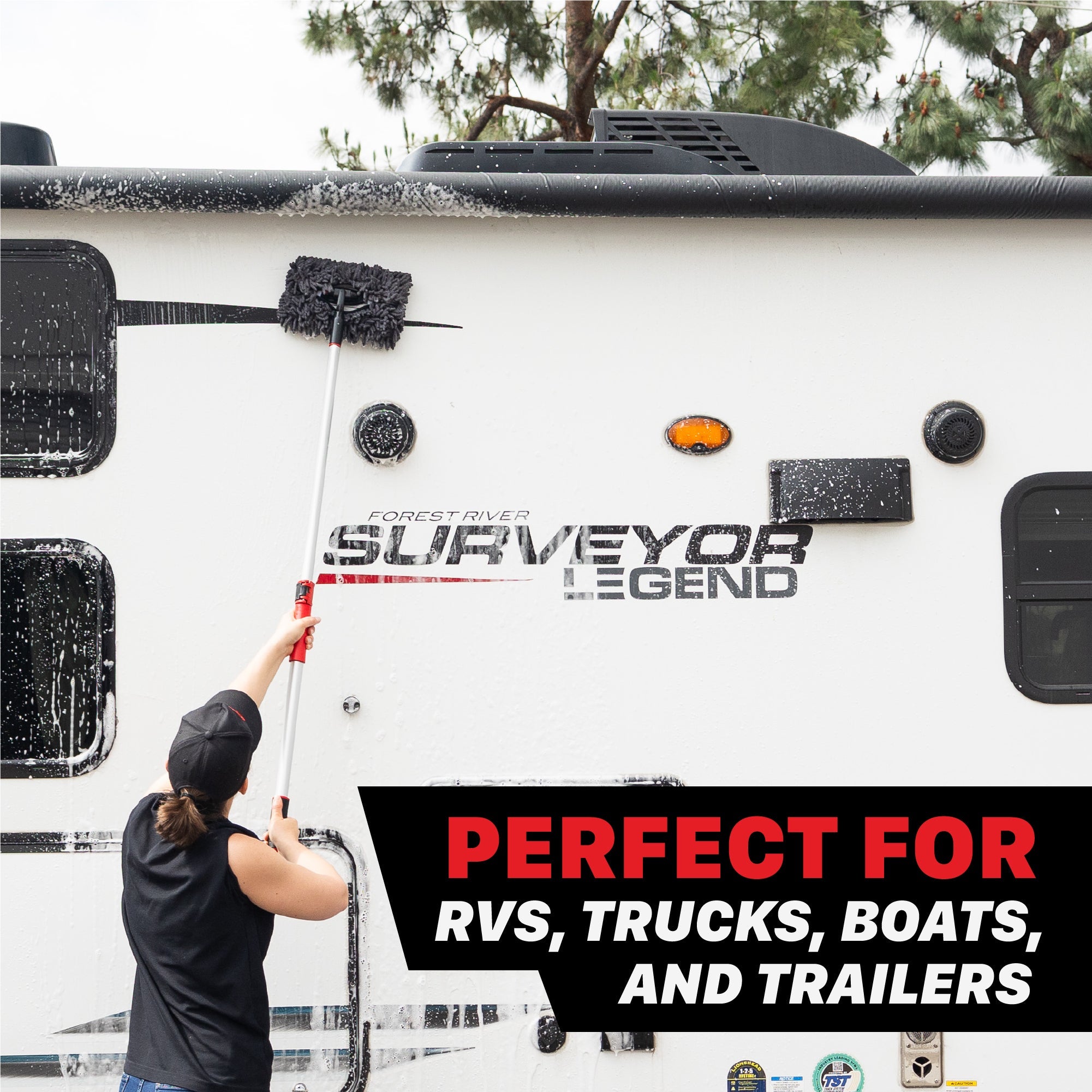 Car Wash Tool | IncrediStick – Extendable Microfiber Wash Mitt