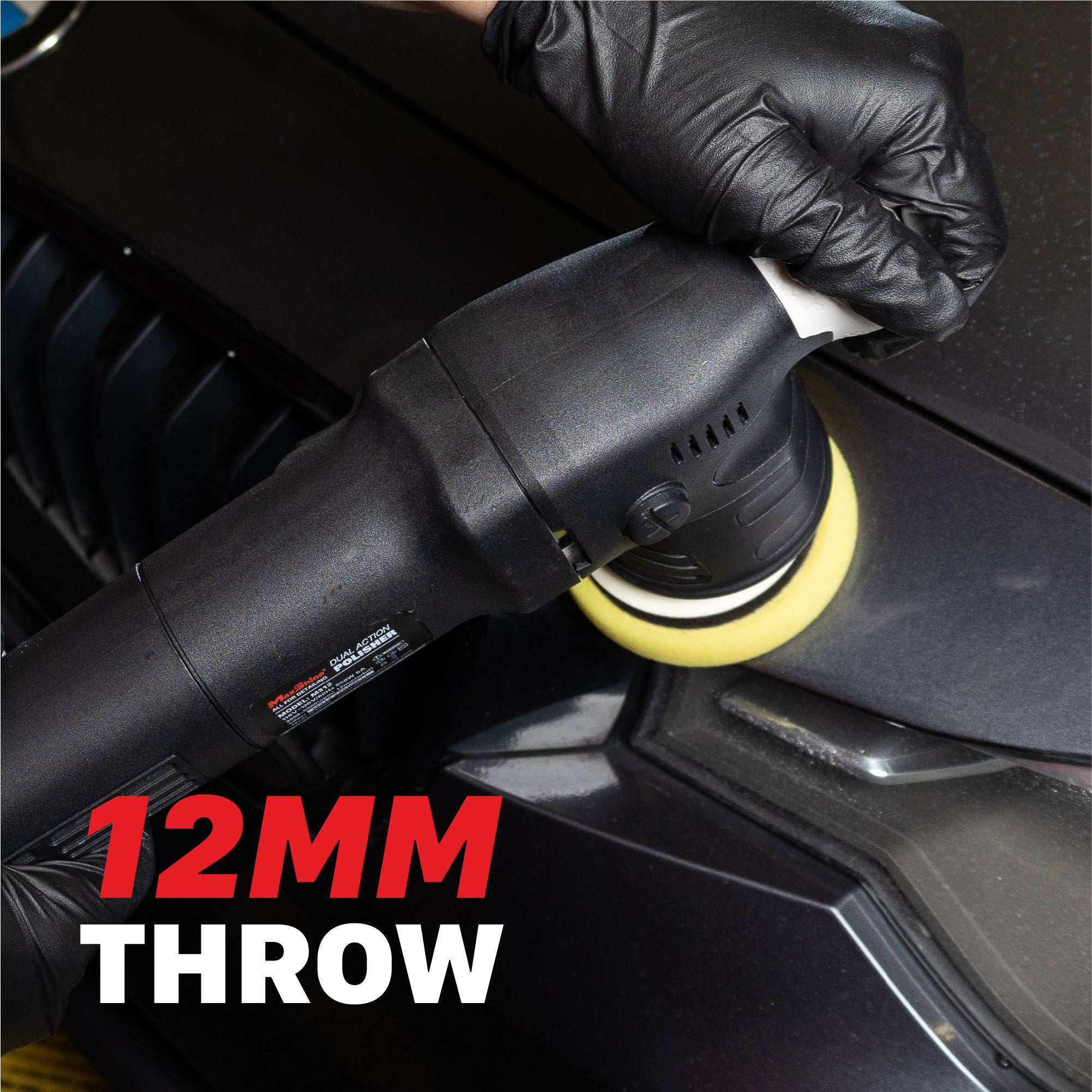 Orbital Polisher | M312 - 3in Plate, 12mm Throw, 550W