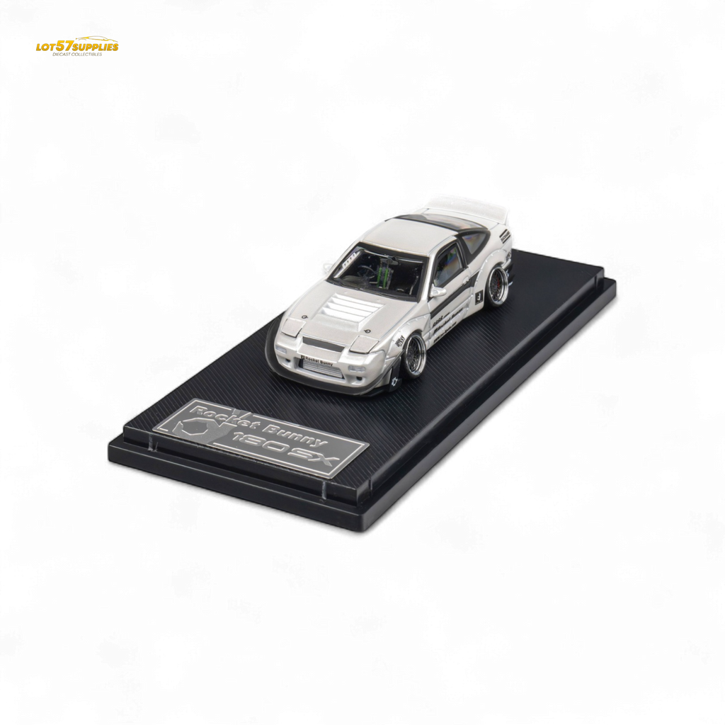 MicroTurbo Nissan 180SX Pandem Rocket Bunny White 1:64