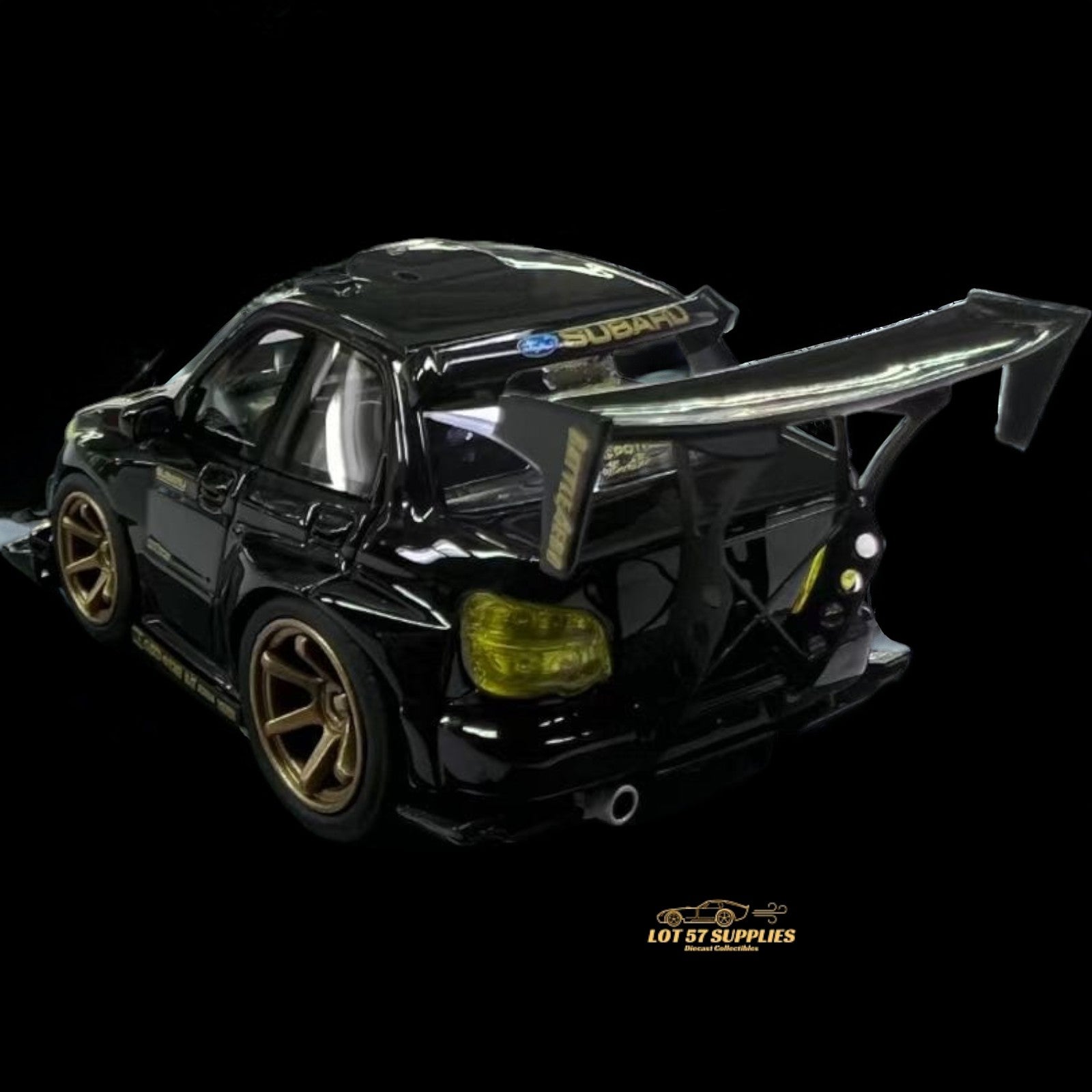YM Model Subaru Impreza WRX STI Voltex Black Gold 1:64