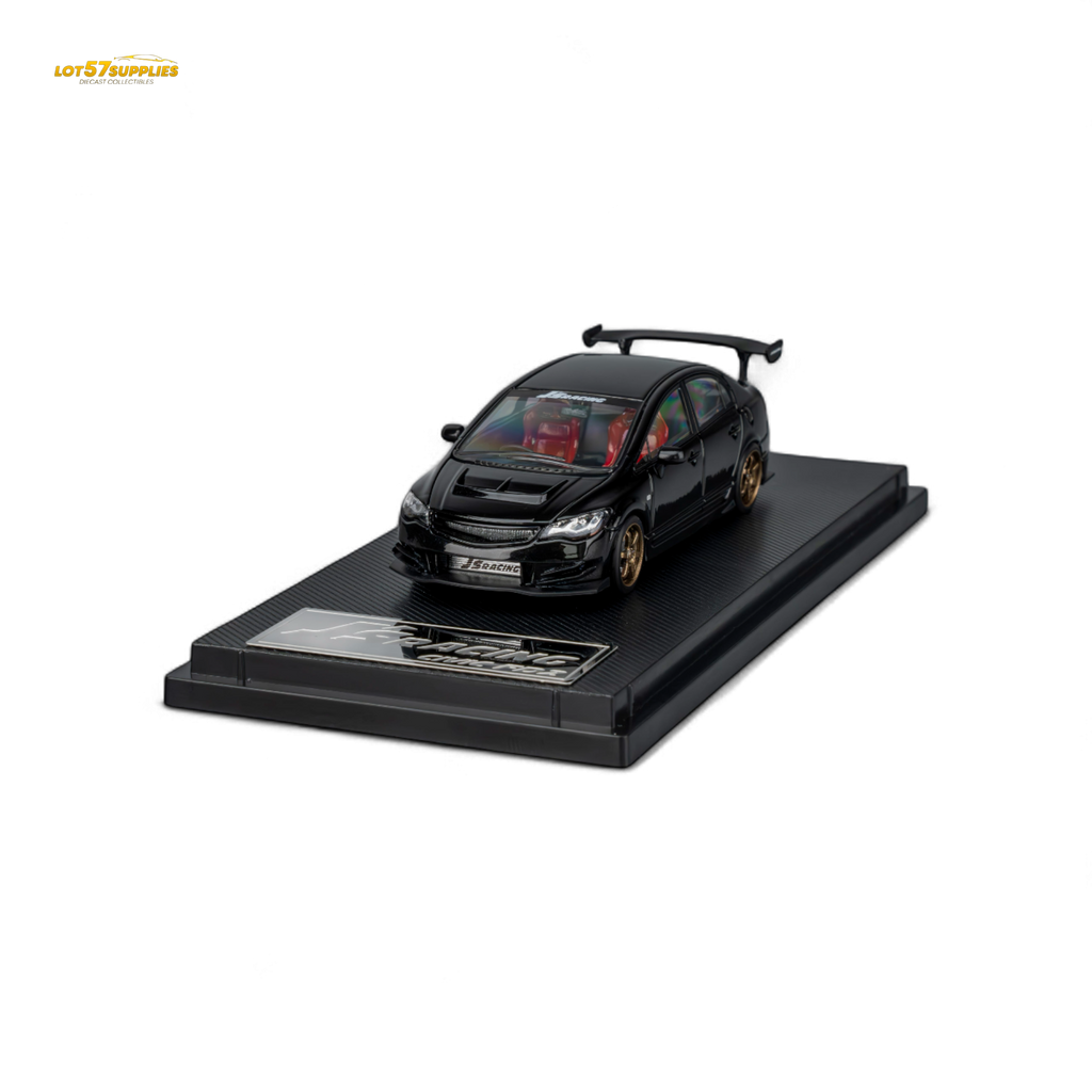 MicroTurbo FD2 J'S Racing Metallic Black 1:64