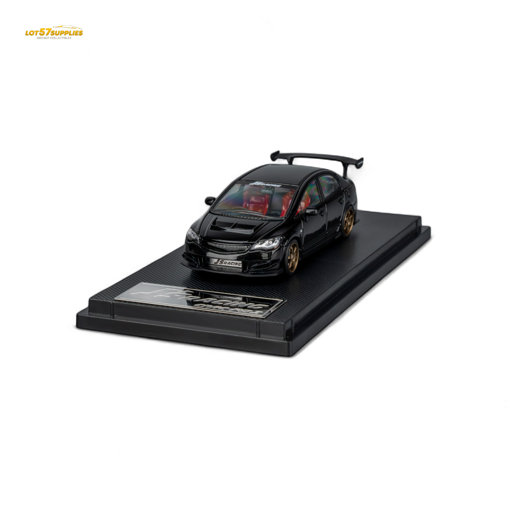 MicroTurbo FD2 J'S Racing Metallic Black 1:64