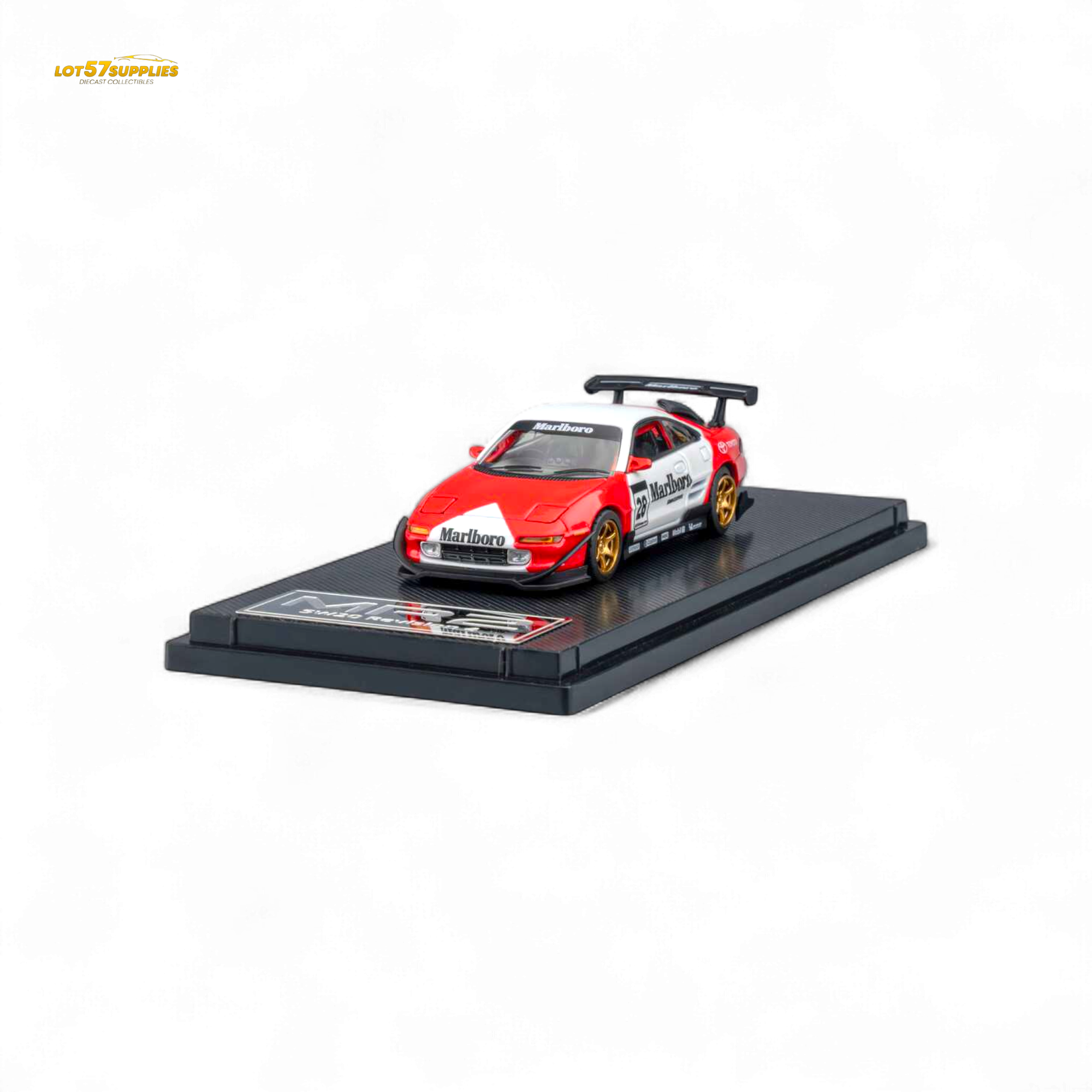 (Pre-Order) MicroTurbo Toyota MR2 Red & White Racing Livery 1:64