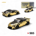 Mini GT Nissan Z VeilSide FZ400 Gold Chrome LHD 1:64