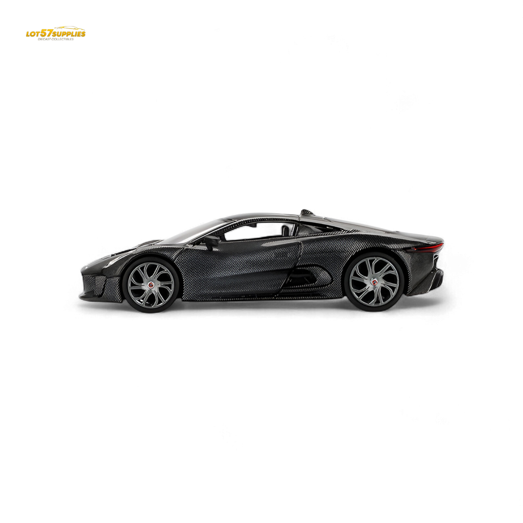 Mini GT Jaguar C-X75 Test Car Carbon Fiber 1:64