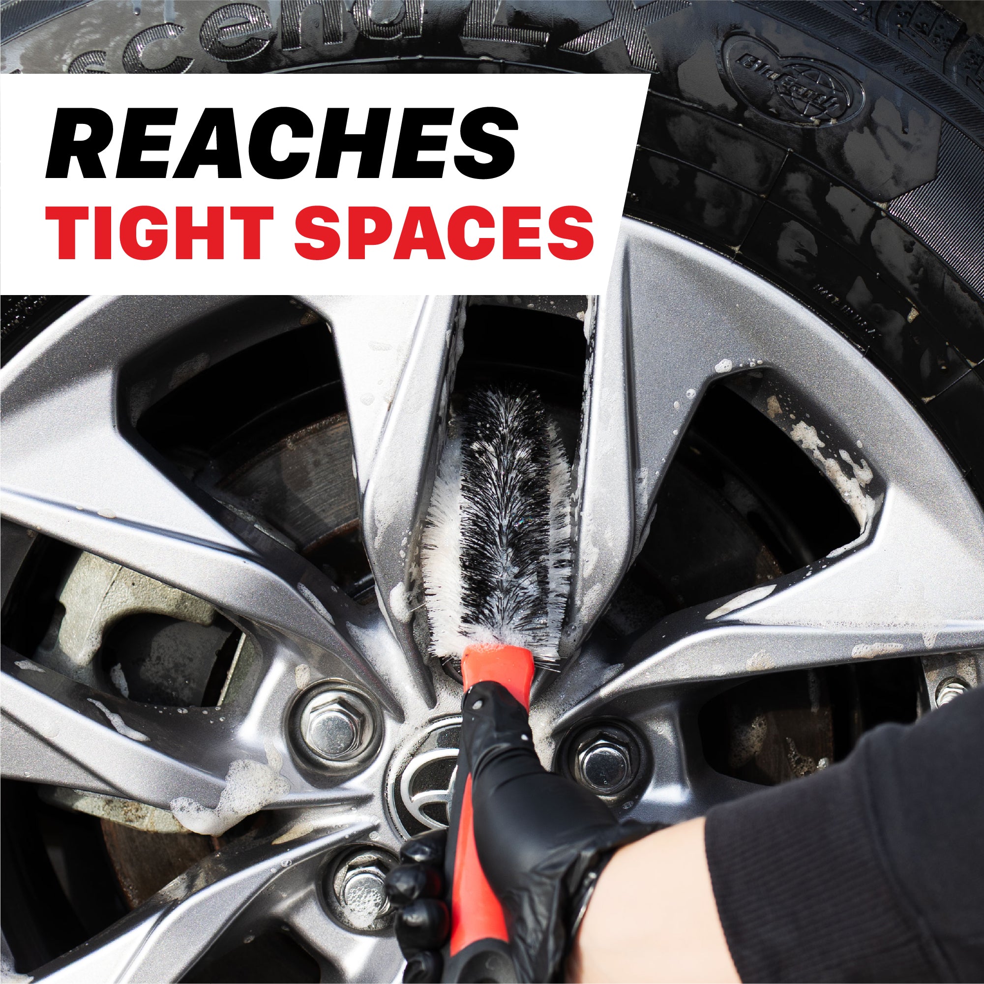 360° Wheel and Car Engine Brush