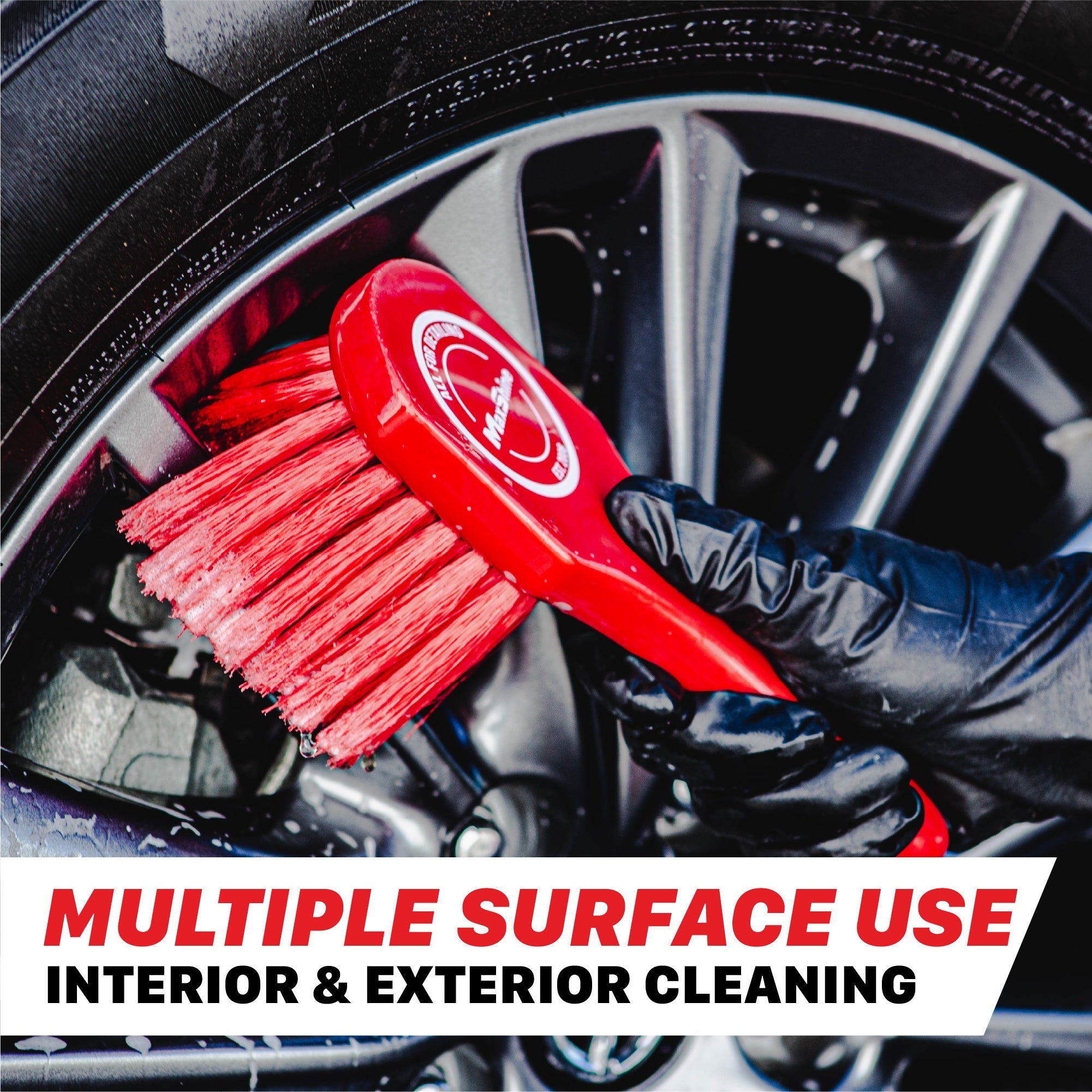 Car Wheel Brush | Exterior Surface and Wheel Cleaning Brush