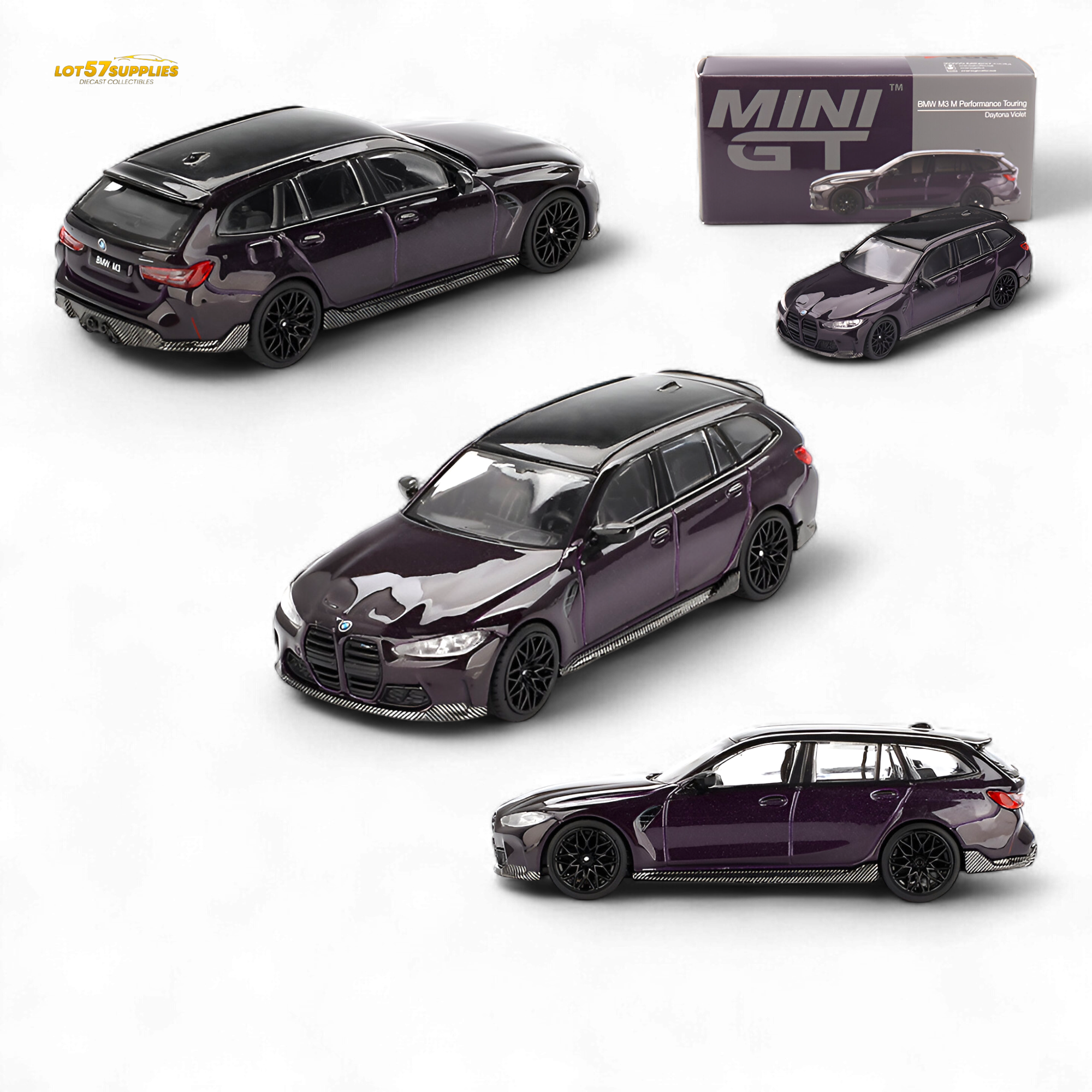 Mini GT BMW M3 M Performance Touring Daytona Violet 1:64