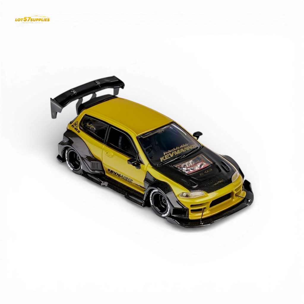 DCM Civic EG Ver.1 Gold Carbon Fiber Short Tail 1:64