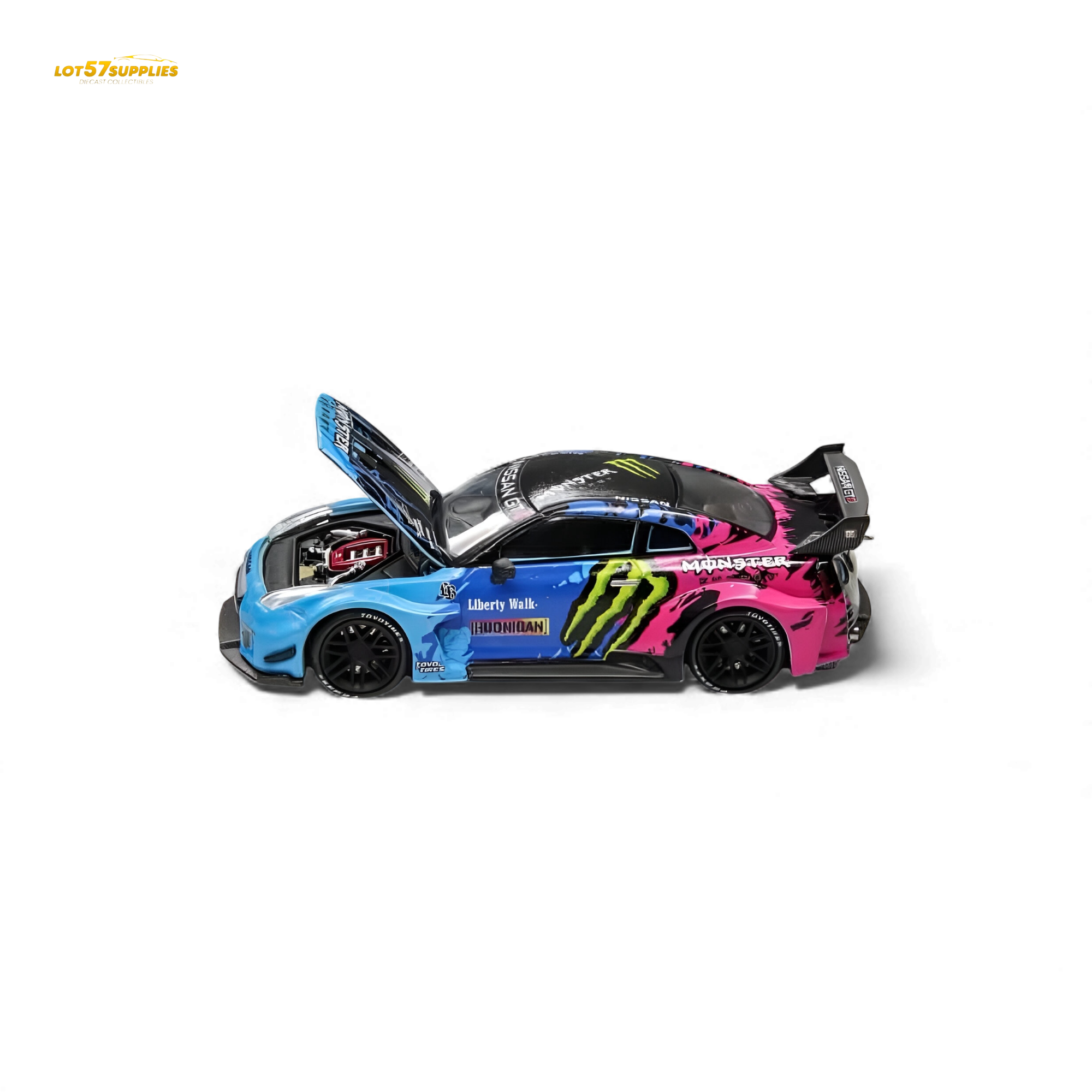 DEMON KING Auto GT-R R35 LBWK Monster Livery 1:64