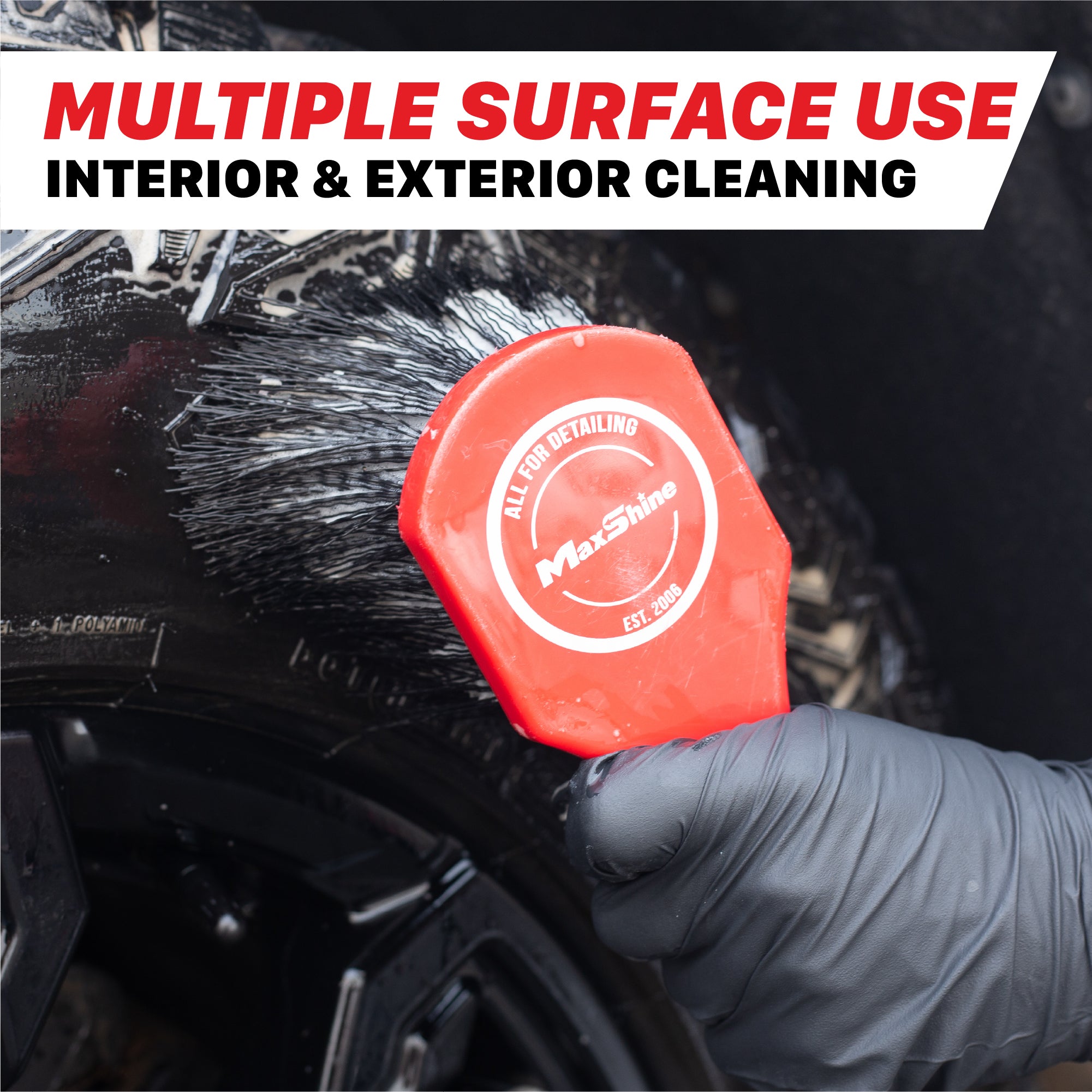 Deep Clean Brush | Heavy-Duty Wheel and Carpet Cleaning Brush