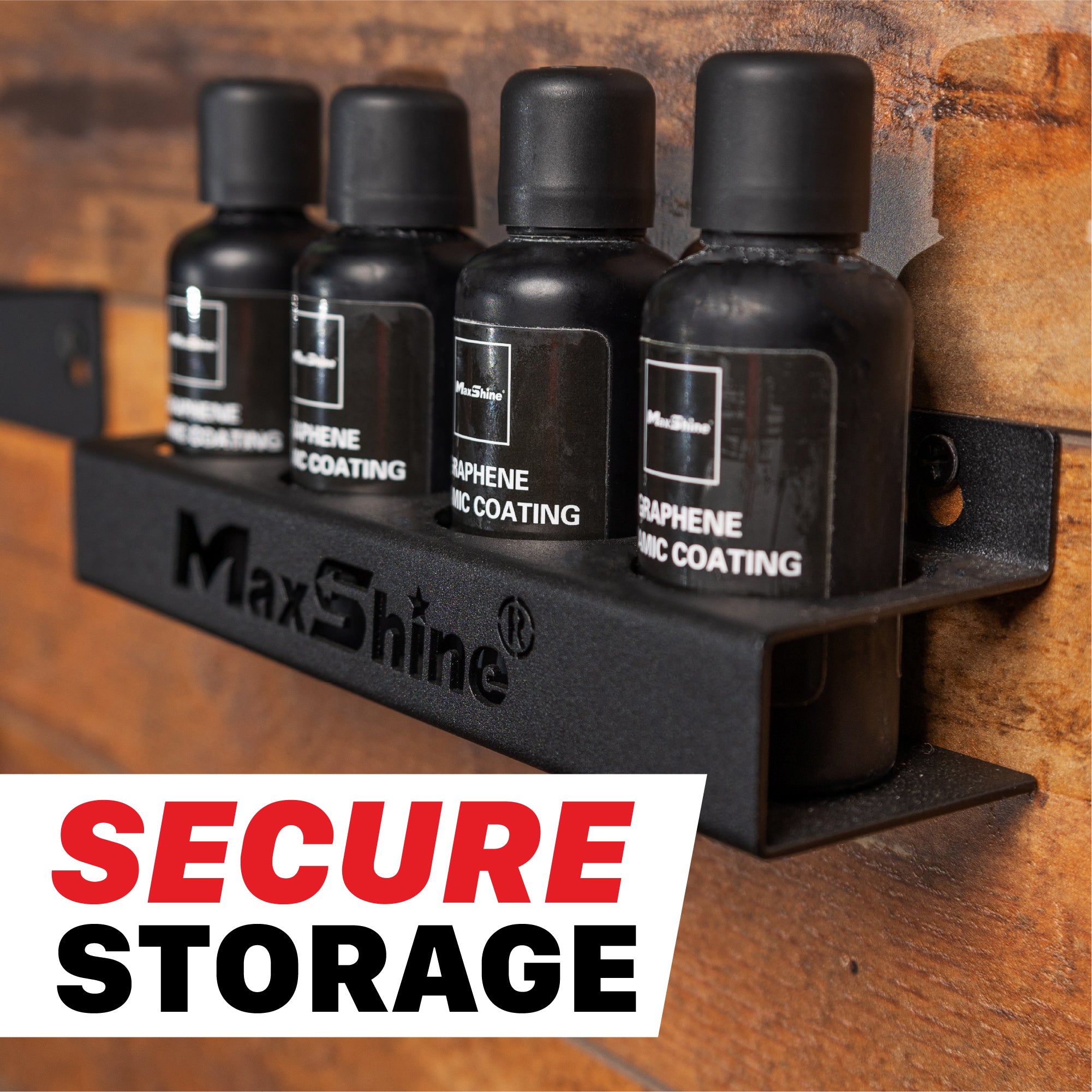 Spray Bottle Holder | Ceramic Coating Holder - 4 Bottles, 50ml to 100ml