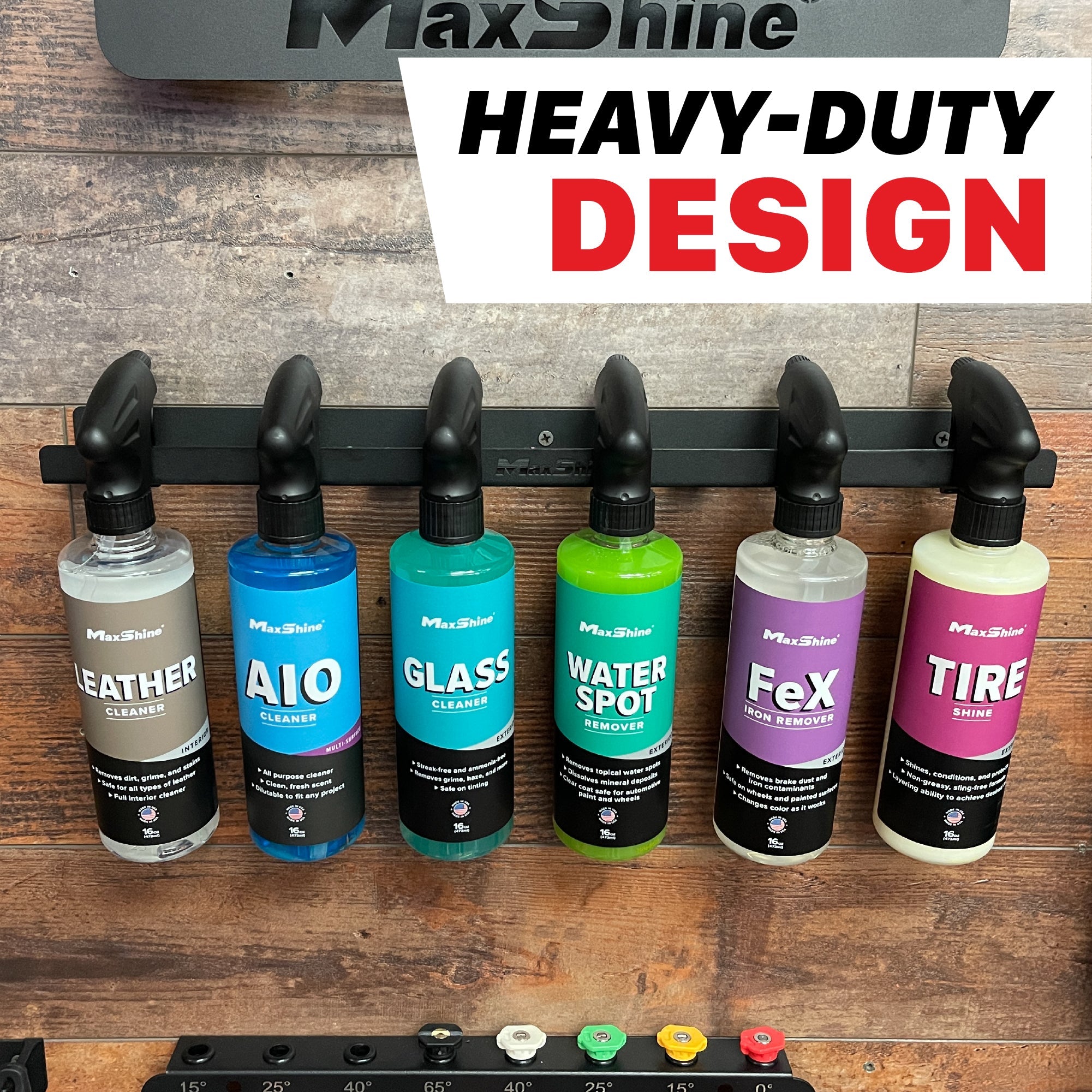 Trigger Bottle Holder | Spray Bottle Hanger - 8 Bottles