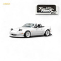 MicroTurbo Custom MX5 Rocket Bunny Metallic White 1:64