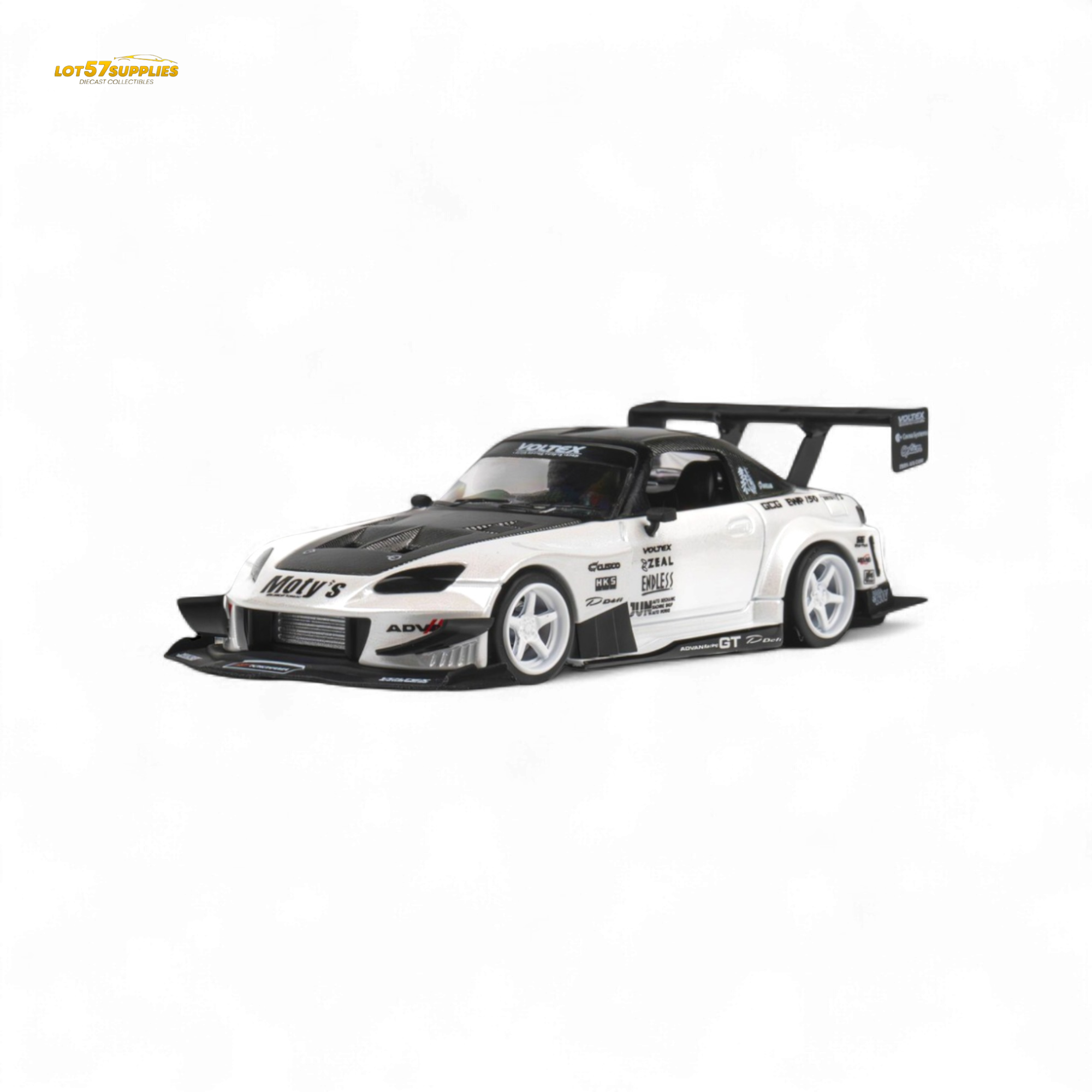 MicroTurbo Honda S2000 Metallic White 1:64