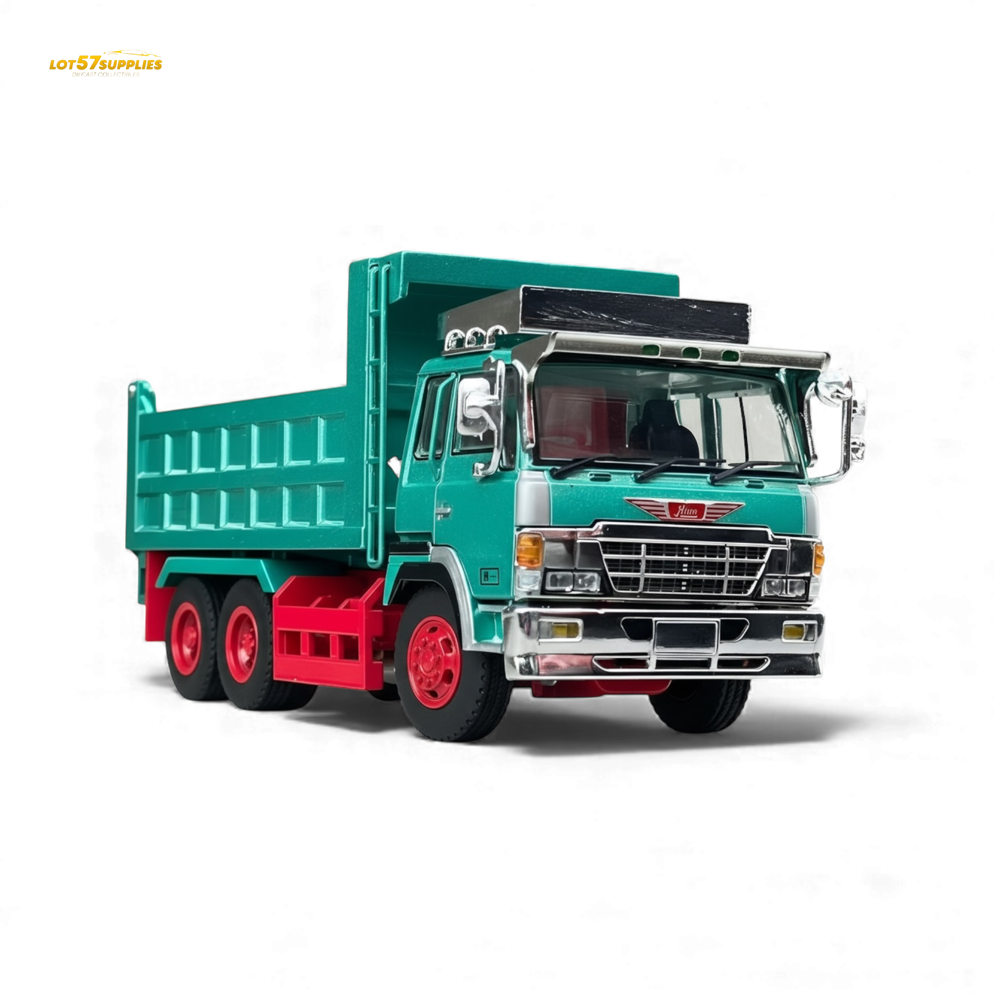 DBGT Hino Super Dolphin Dump Truck Green 1:64