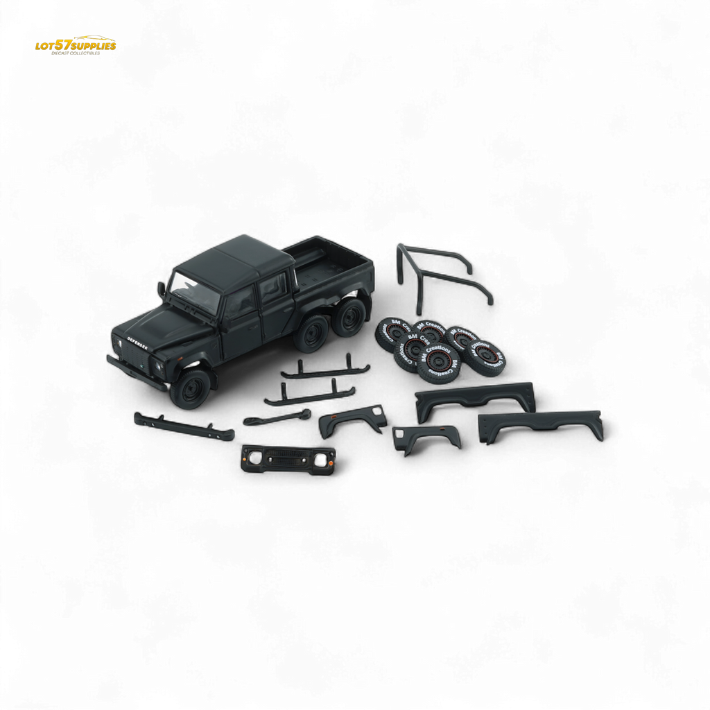BM Creations Land Rover Defender 110 6x6 Matte Blk RHD 1:64