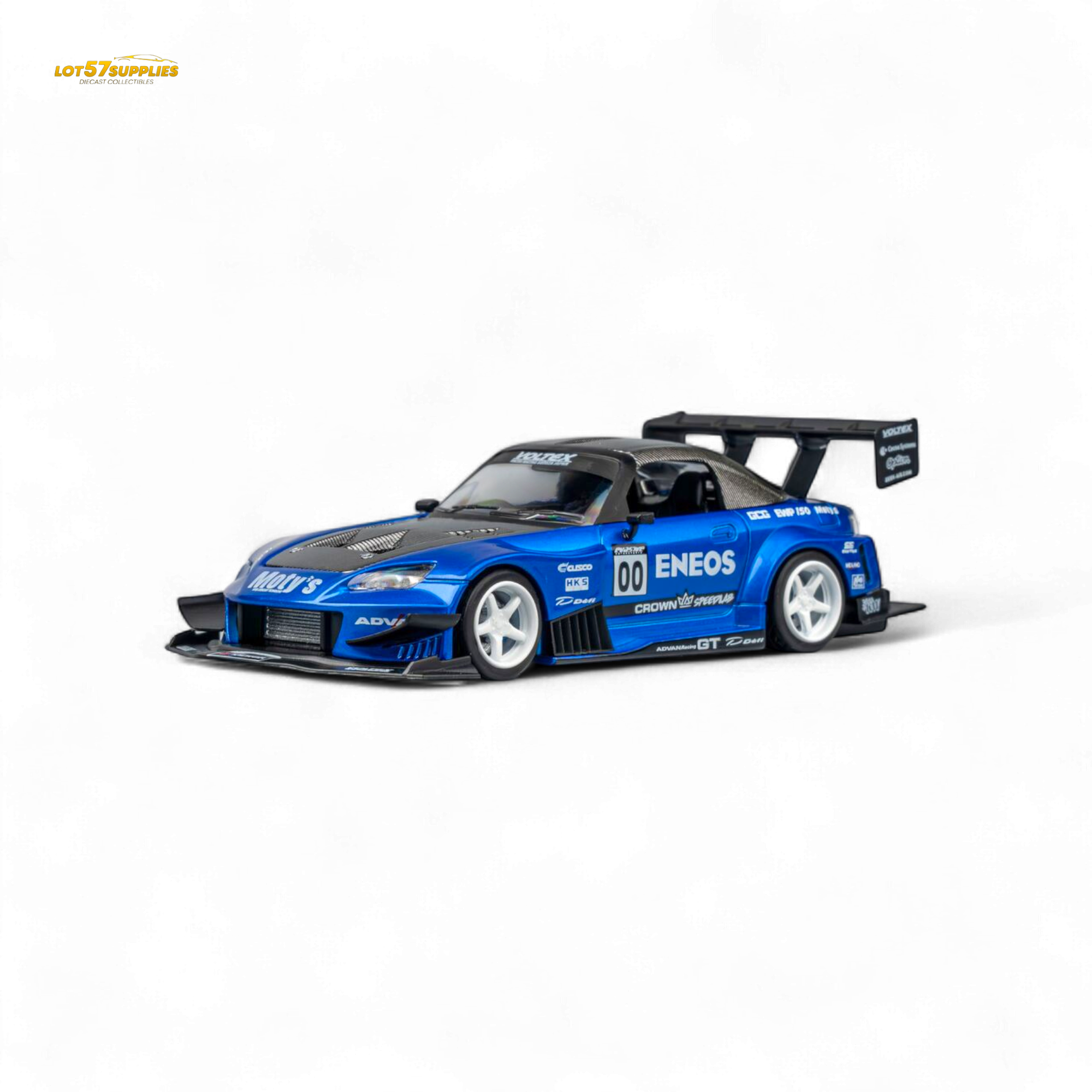 MicroTurbo Honda S2000 ENEOS #00 TOP FUEL - Candy Blue 1:64