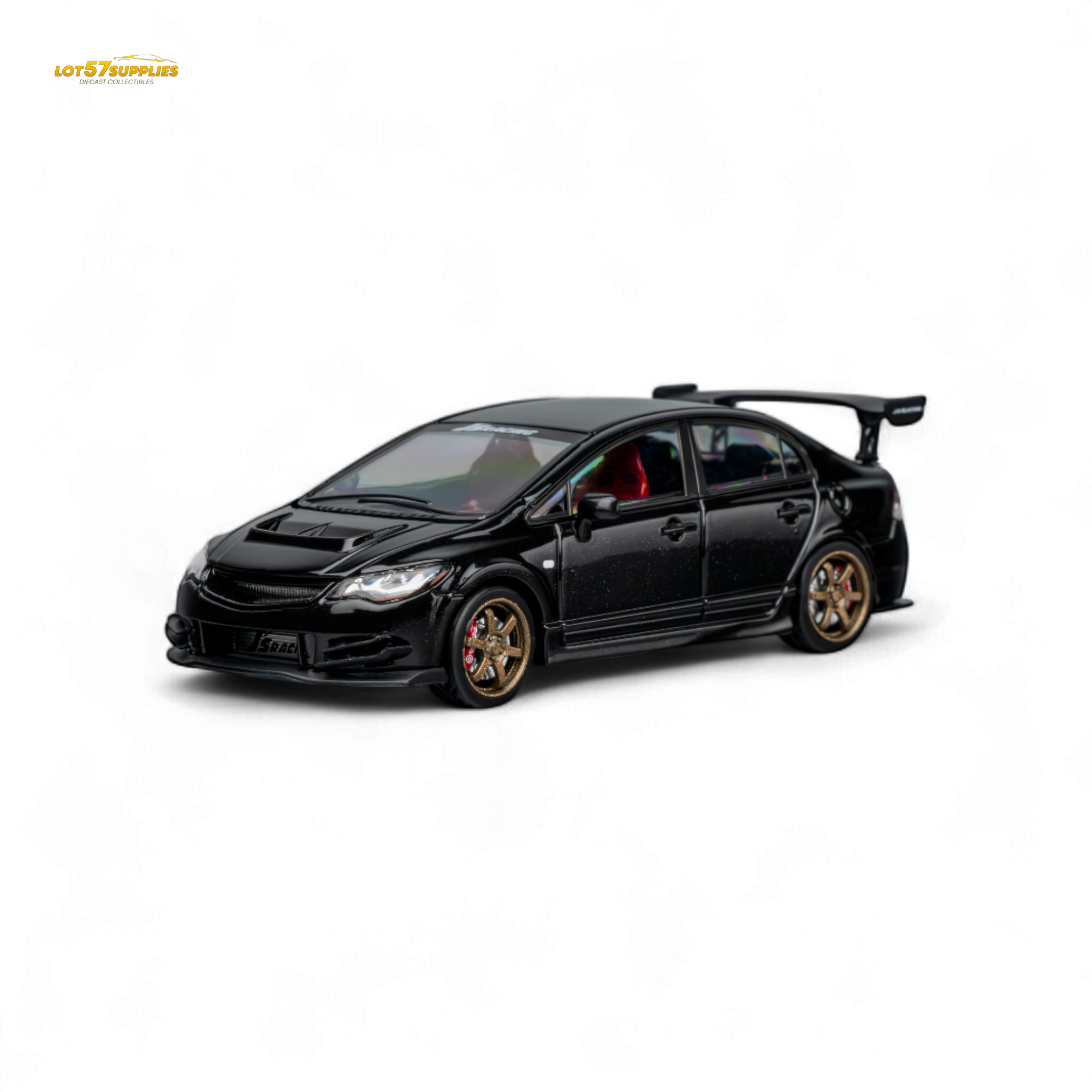 MicroTurbo FD2 J'S Racing Metallic Black 1:64