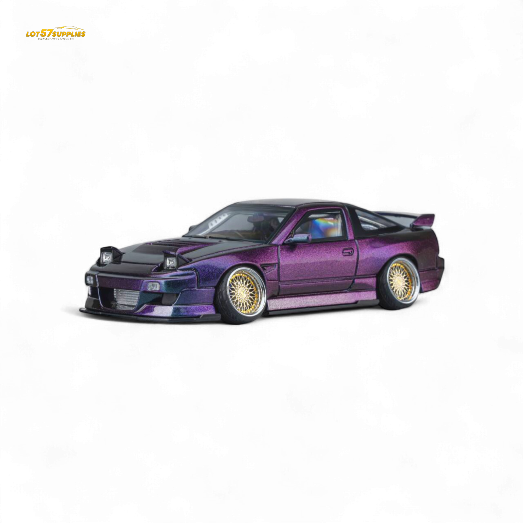 MicroTurbo Nissan 180SX Spirit Rei Purple Chameleon 1:64